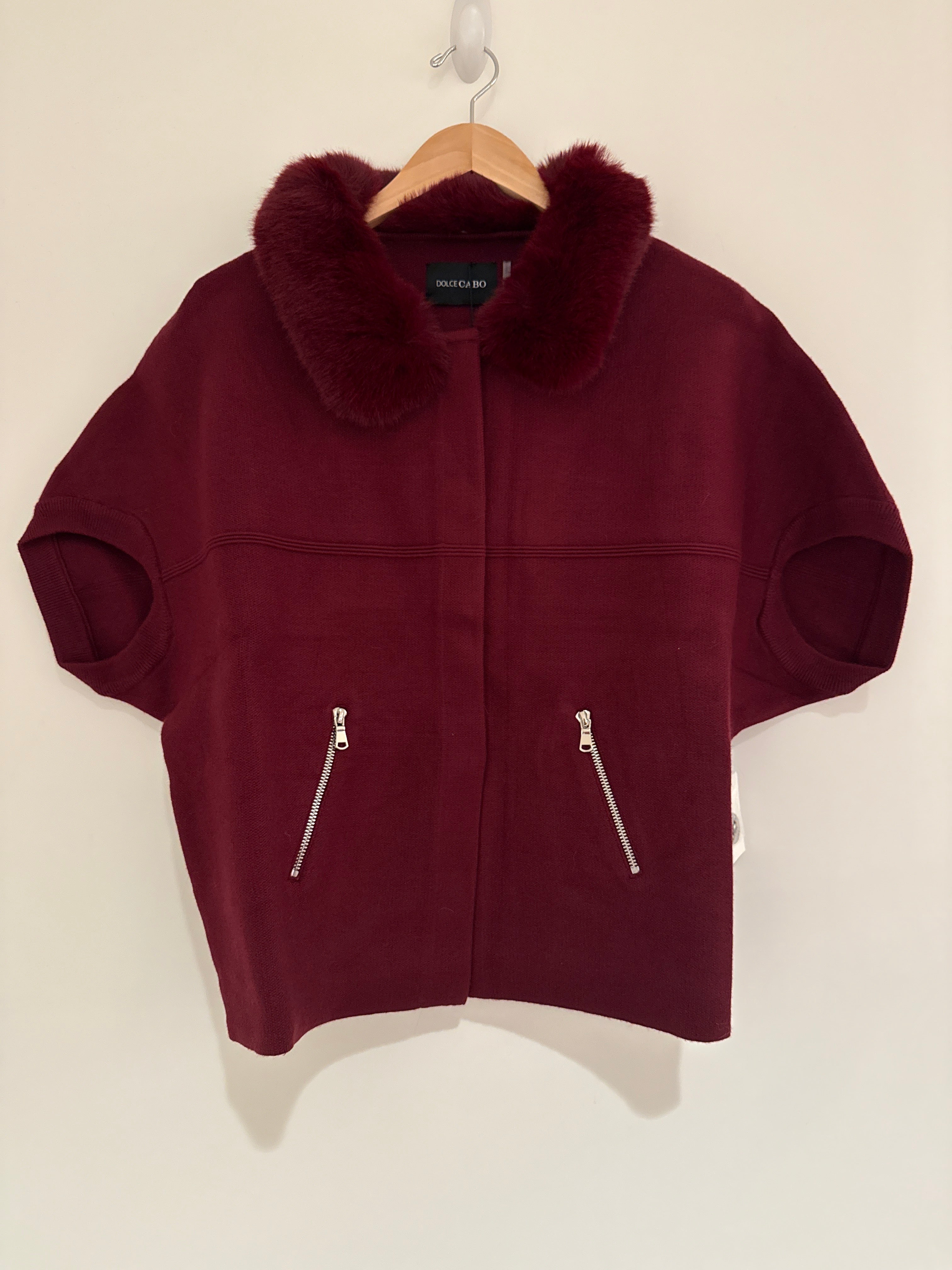 Dolce Cabo Fur Trimmed Sweater