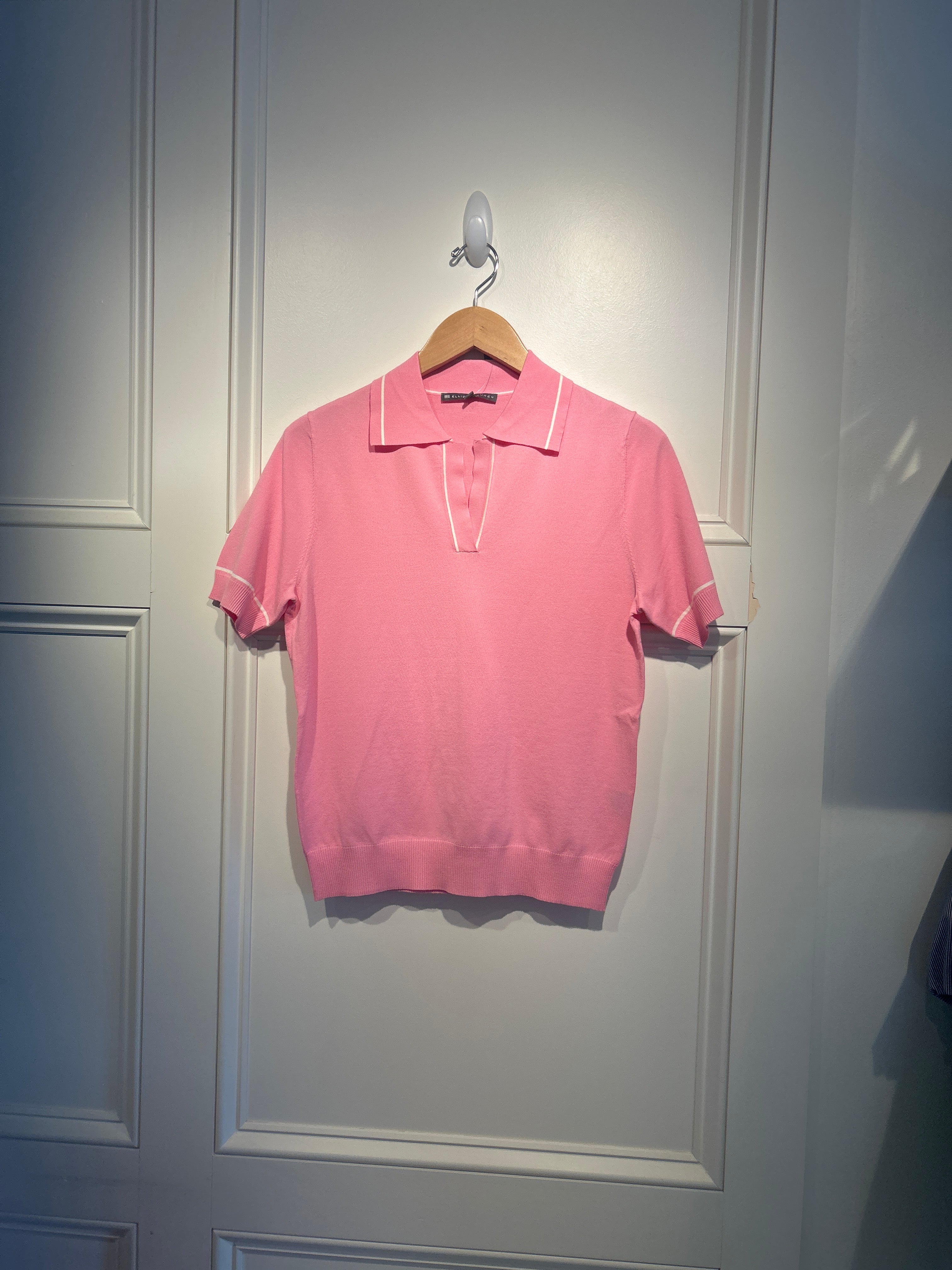 Elliott Lauren Pink Polo Sweater
