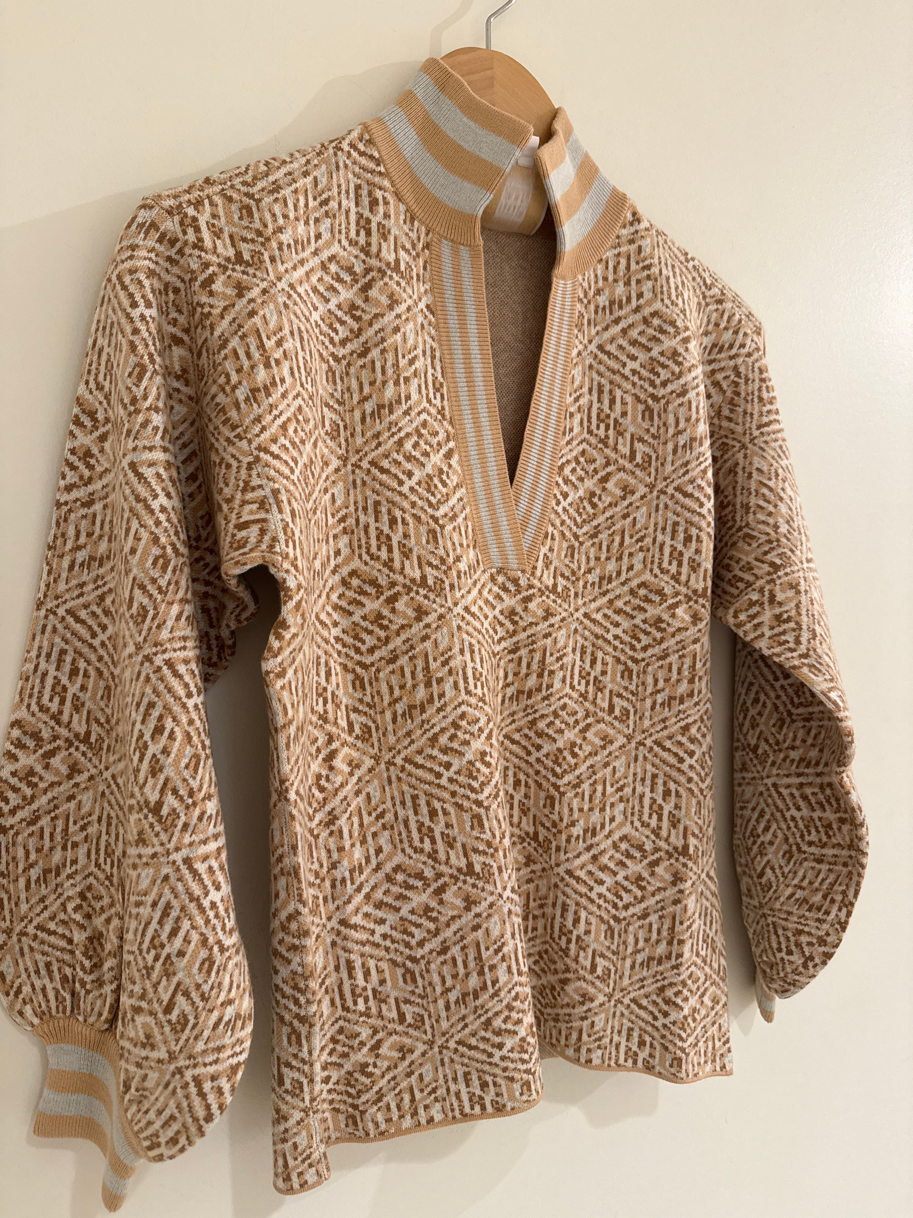 Emily McCarthy Lolli Sweater Mosaic Monogram