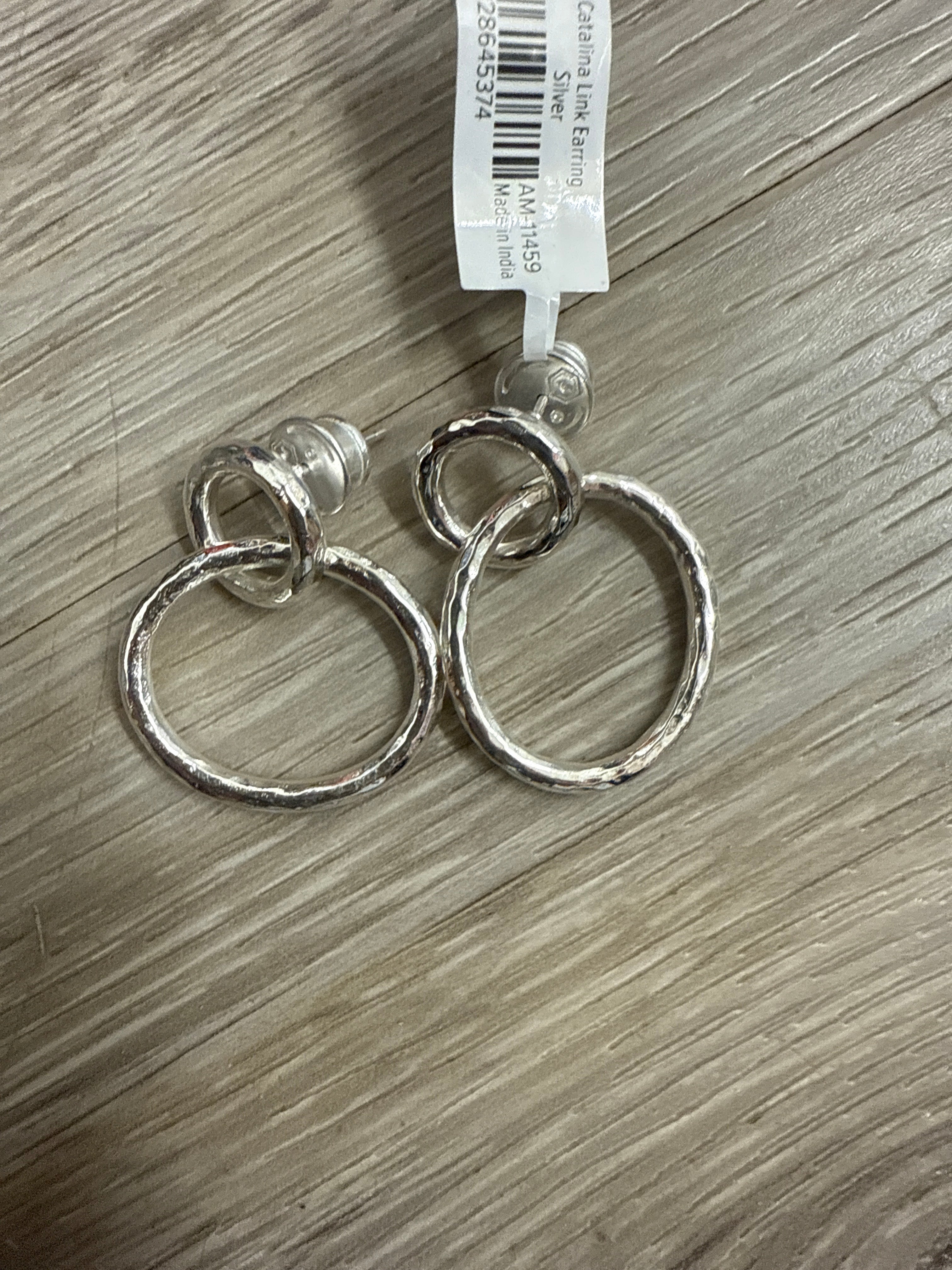 Julie Vos Wave Catalina Link Earring Silver