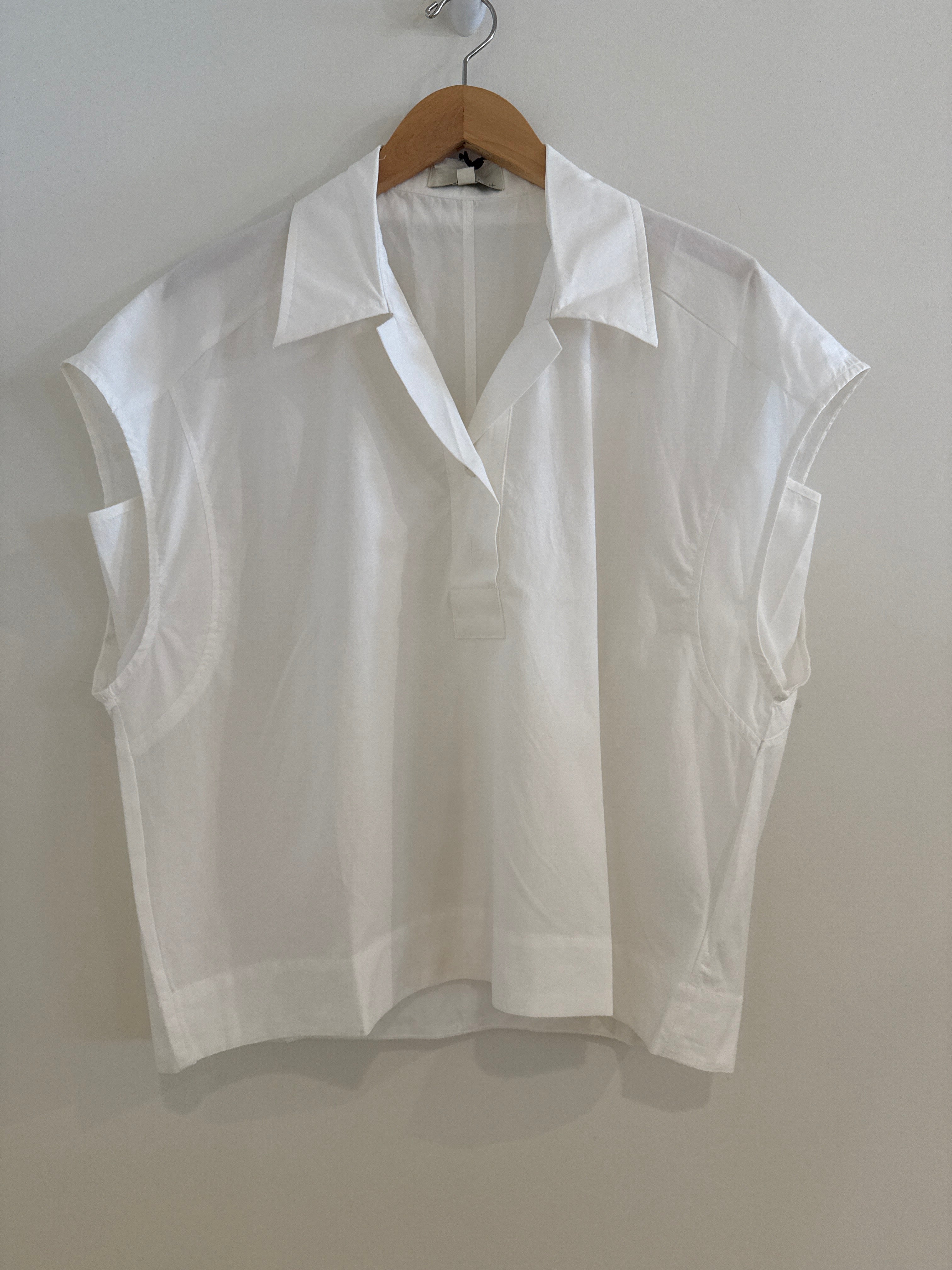 RR Cap Sleeve Blouse White