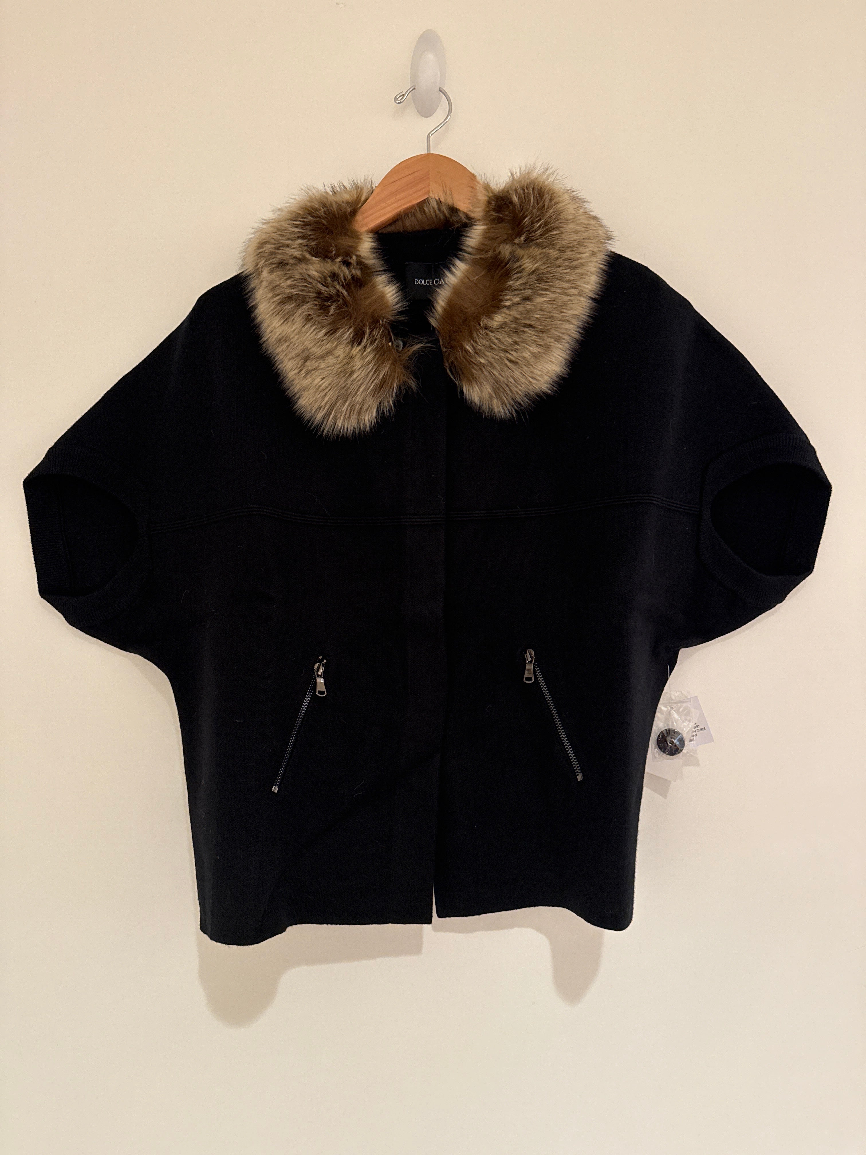 Dolce Cabo Fur Trimmed Sweater