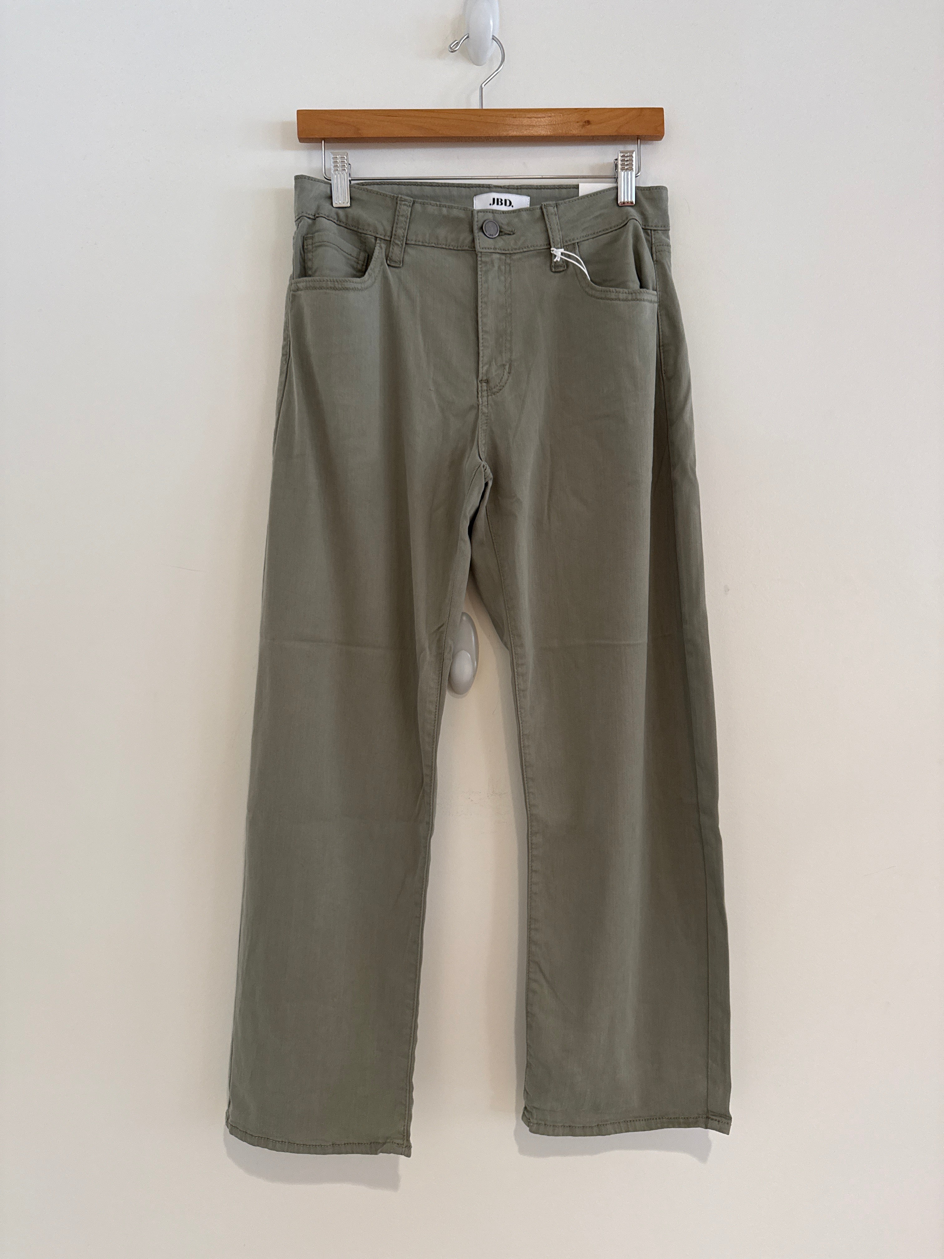 JBD Stretch Twill Barrel Jeans Olive
