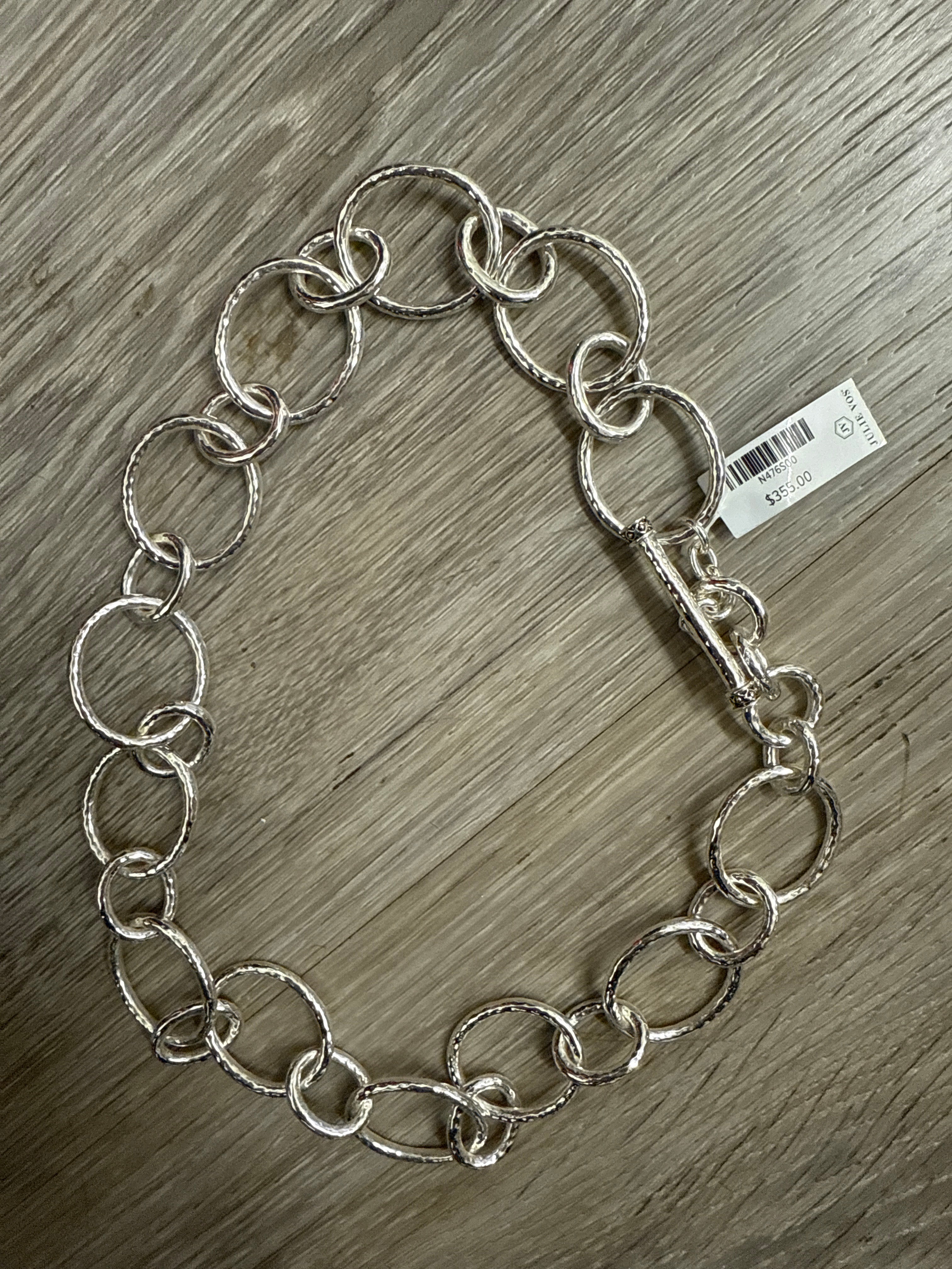 Julie Vos Catalina Light Link Necklace Silver