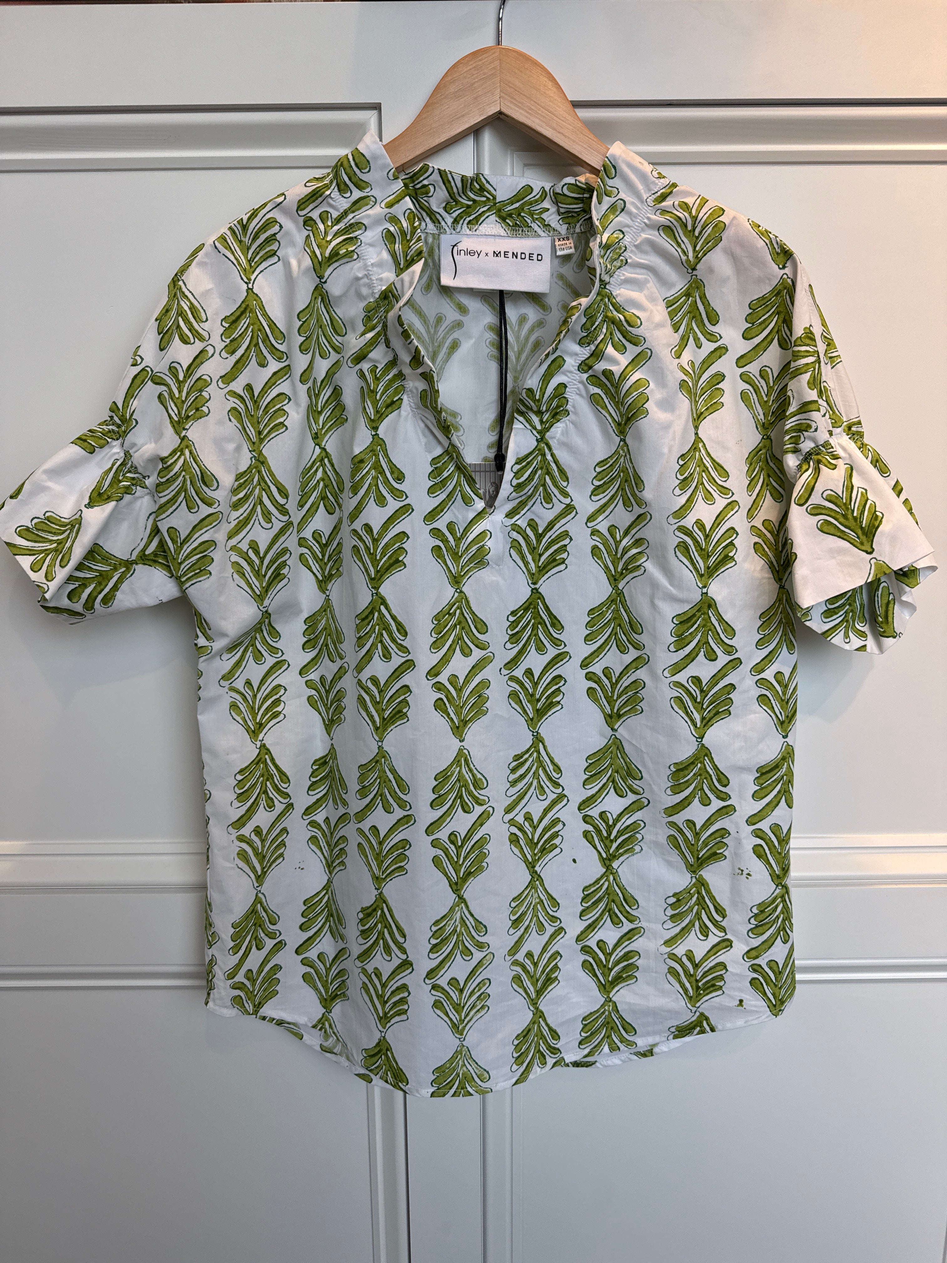 Finley Crosby Top Palmetto Green