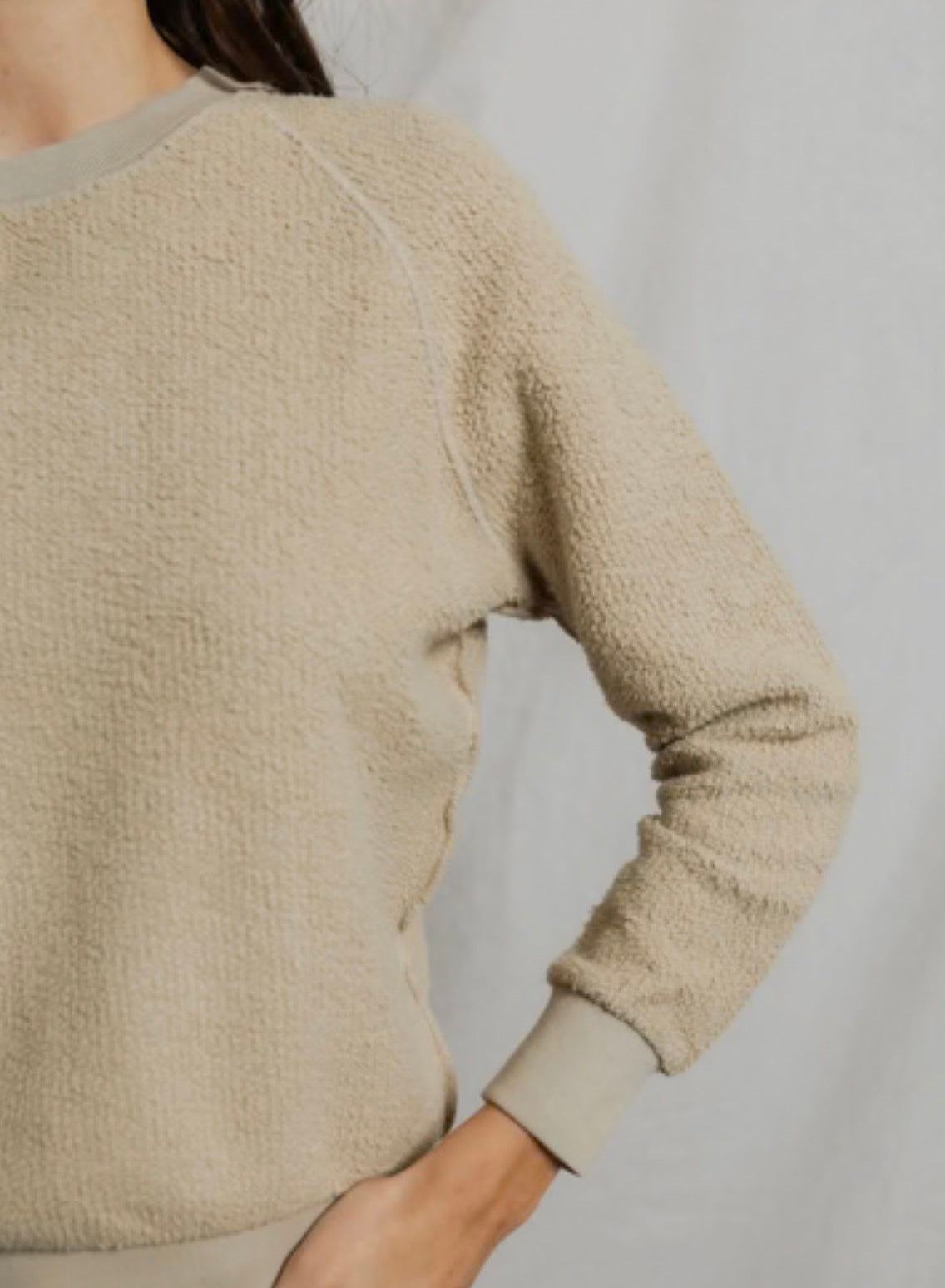 Perfect White Tee Ziggy Sweatshirt Driftwood