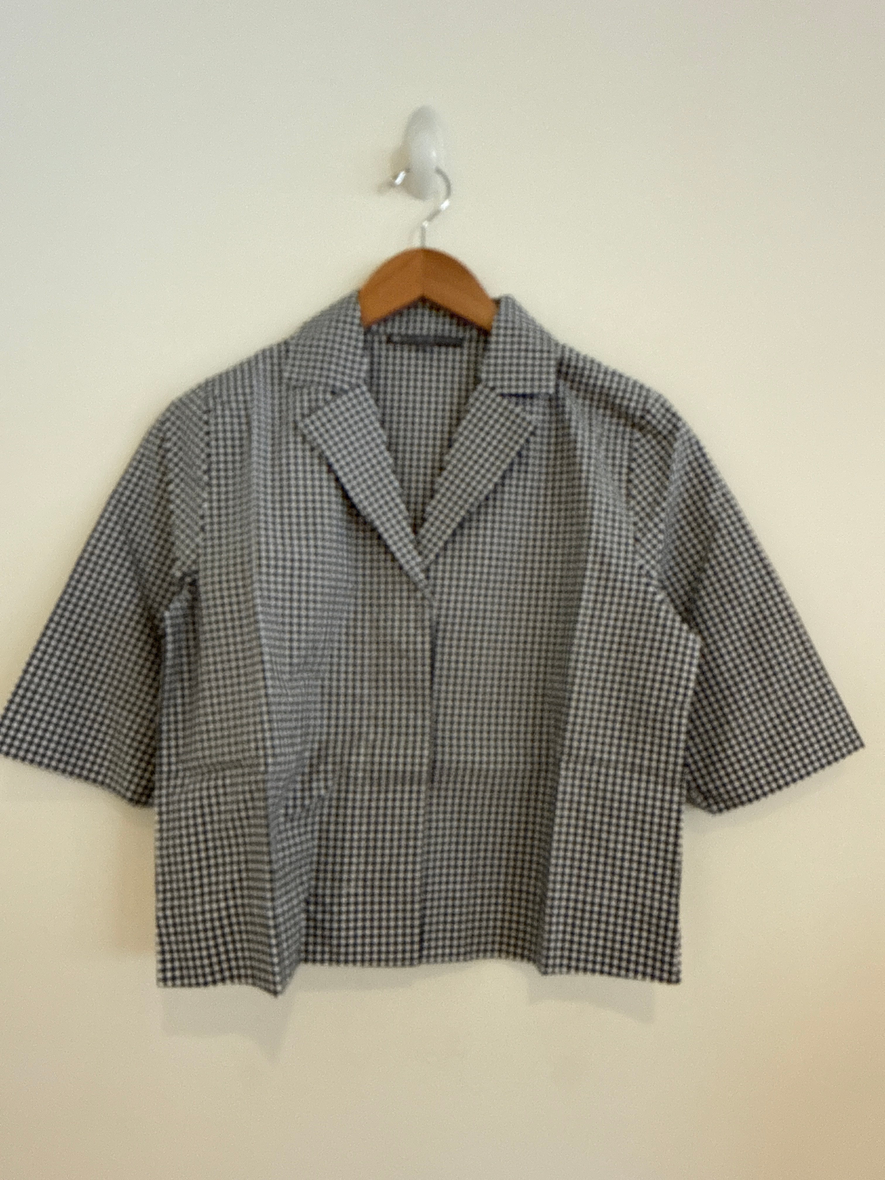 Elliott Lauren Black & White Checked Top