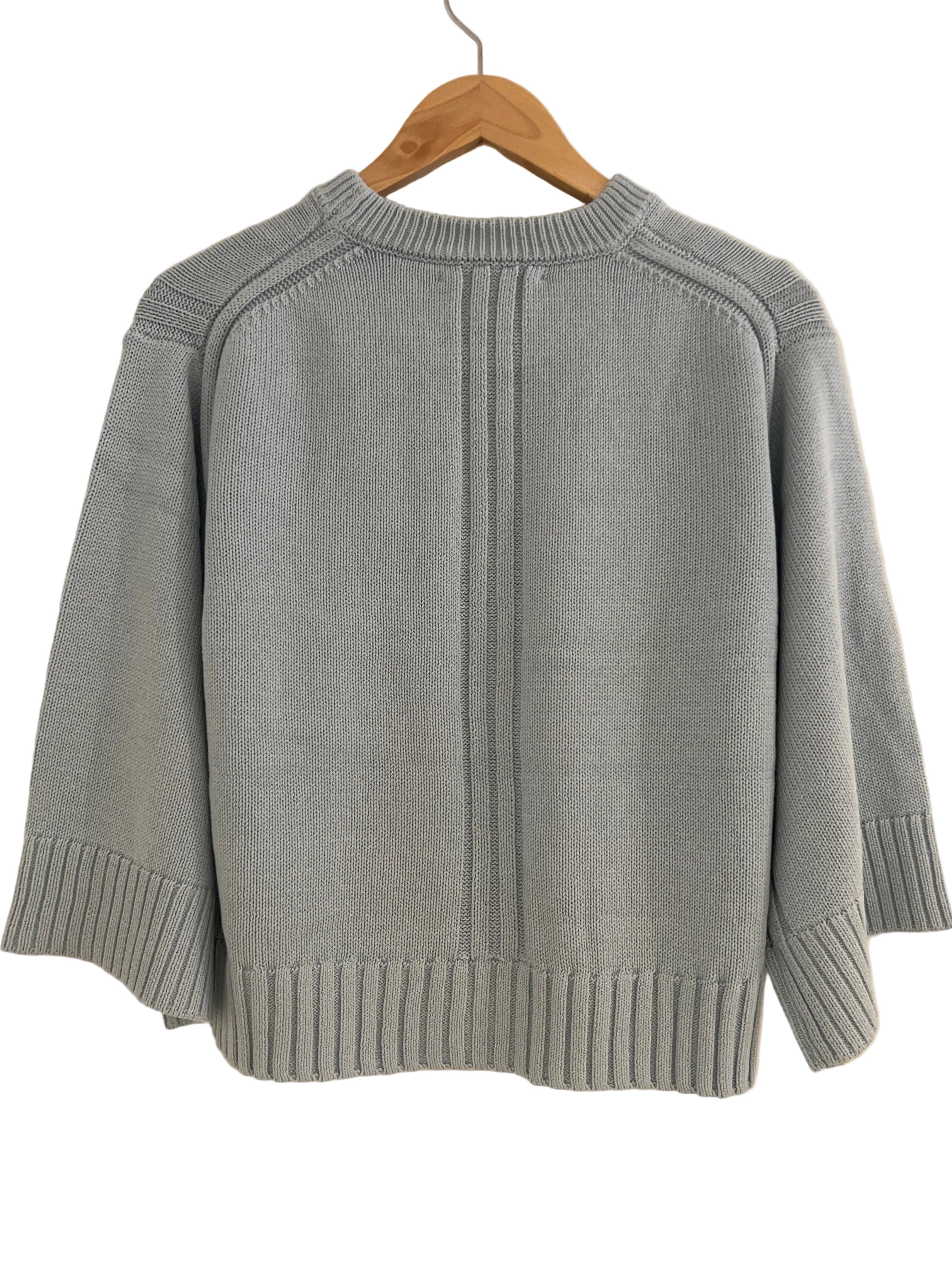Archer Scottie Cotton Wide Sleeve Sweater Sky Blue
