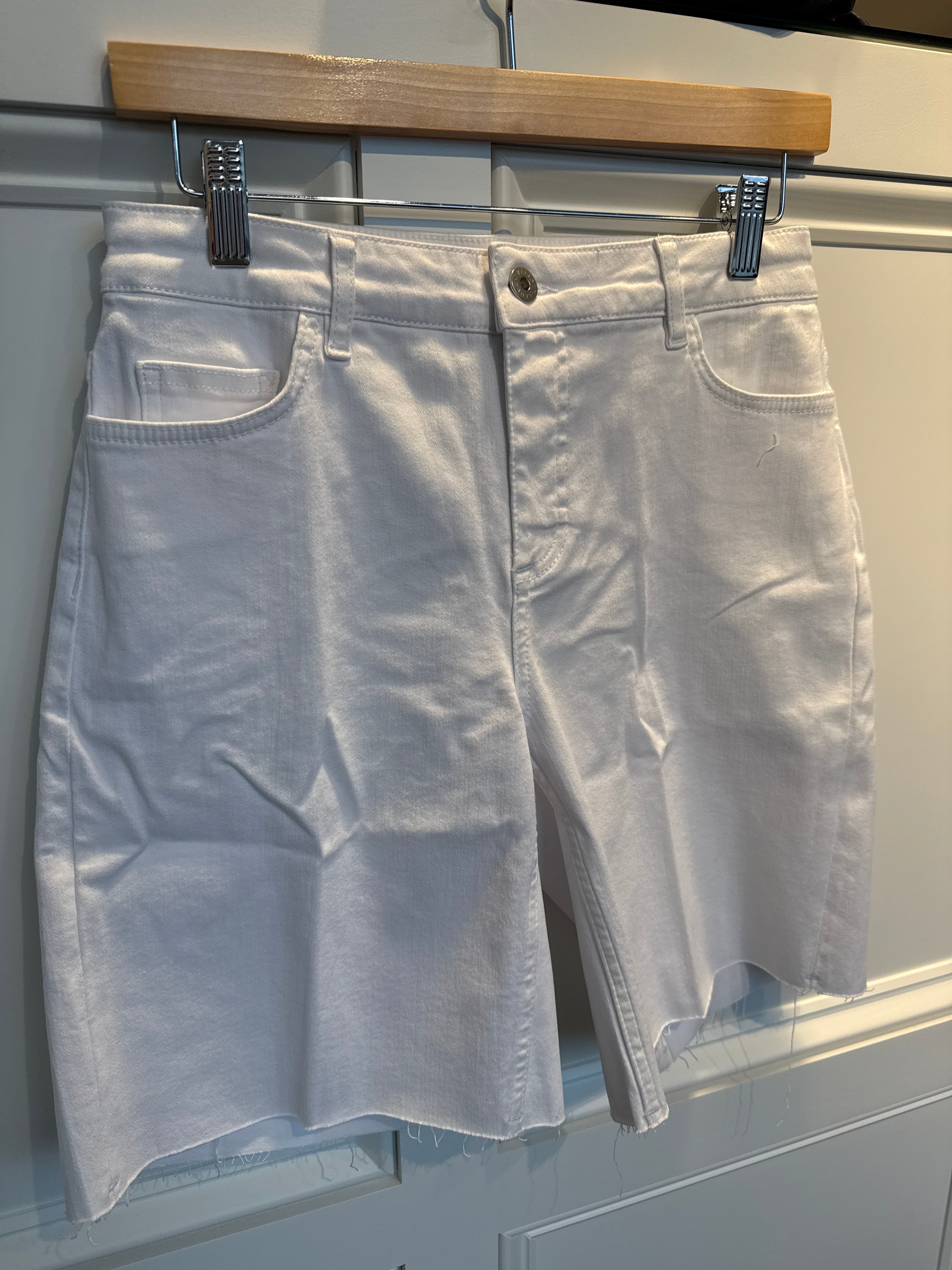 Elliott Lauren White Denim Shorts
