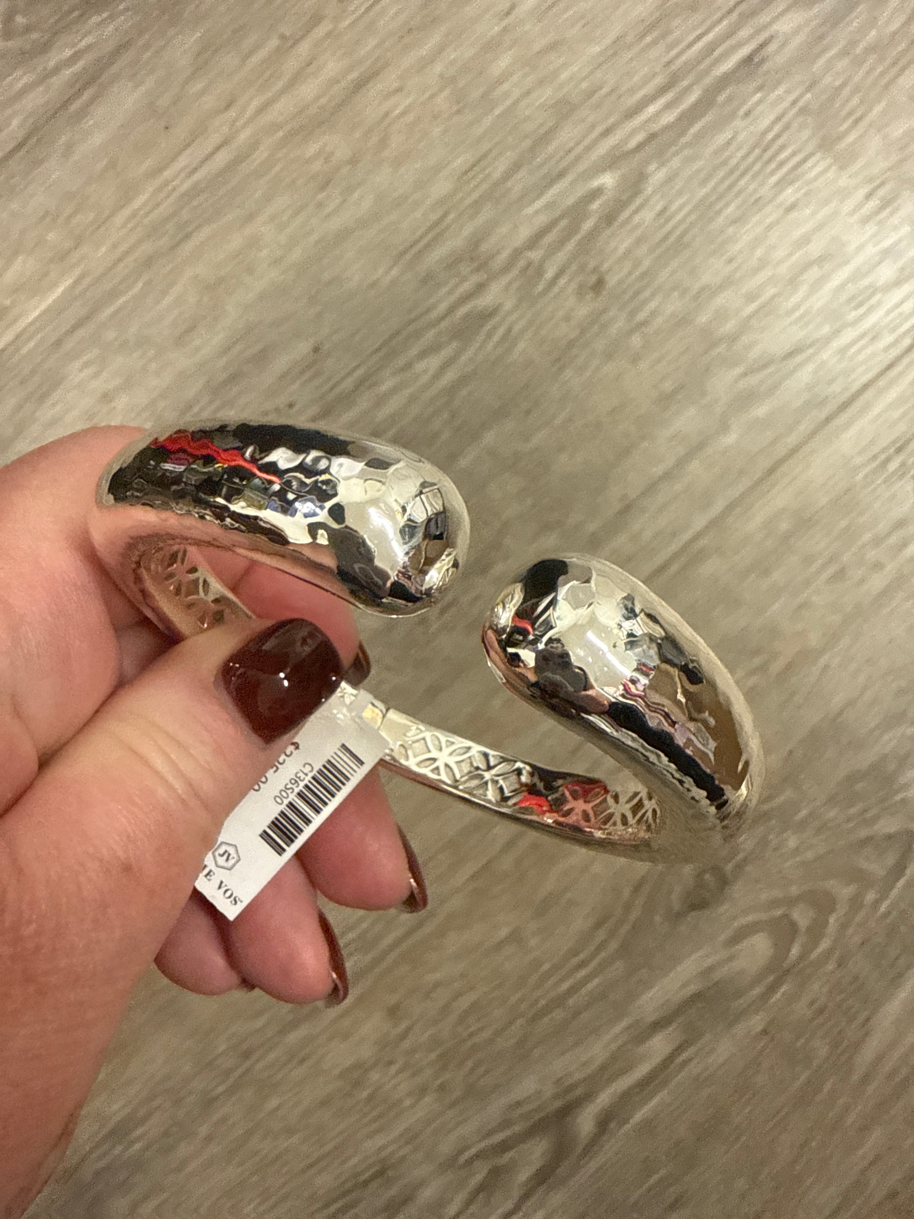 Julie Vos Solara Demi Cuff Bangle Bracelet Silver