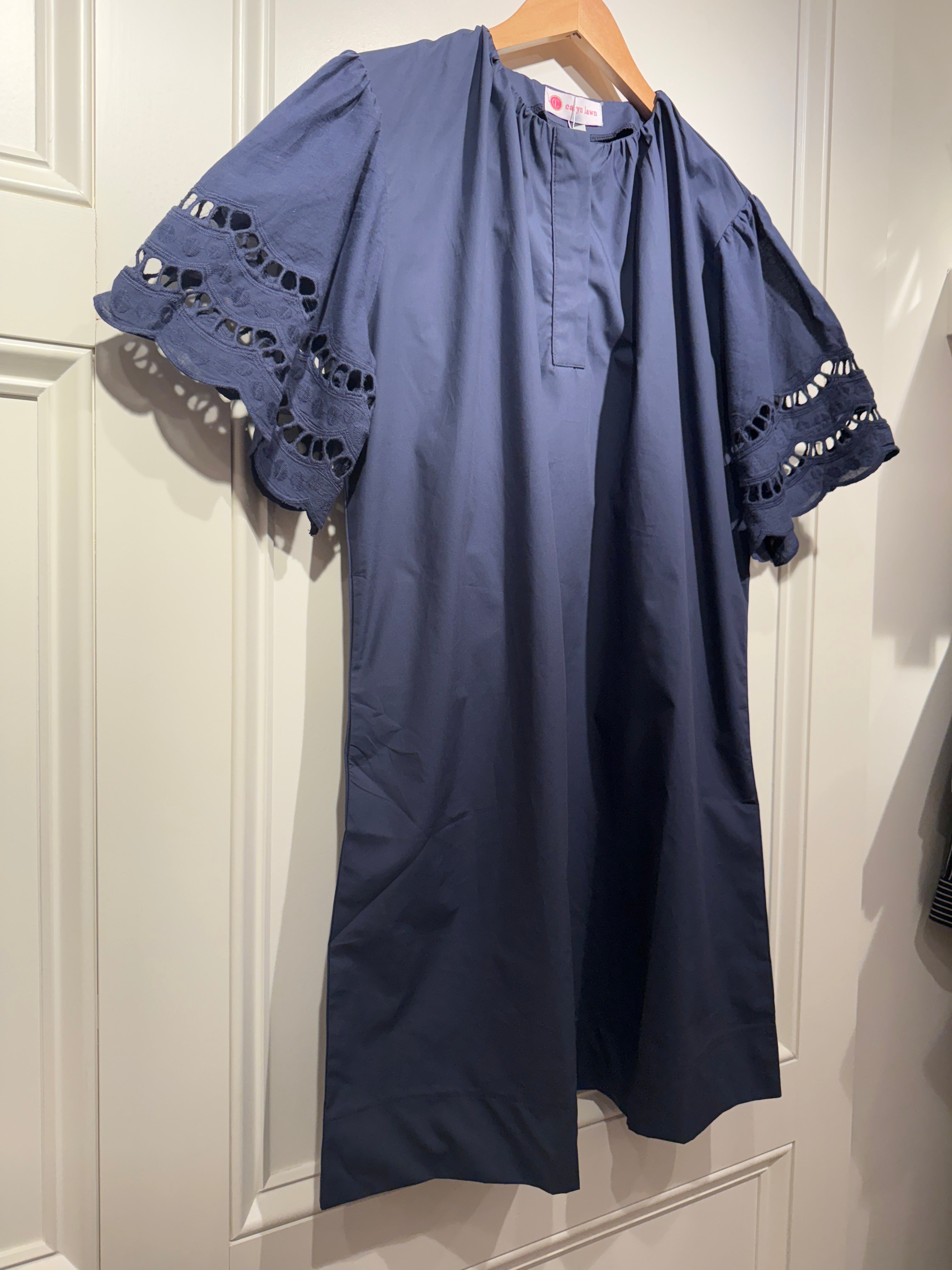 Caryn Lawn Betty Dress Navy
