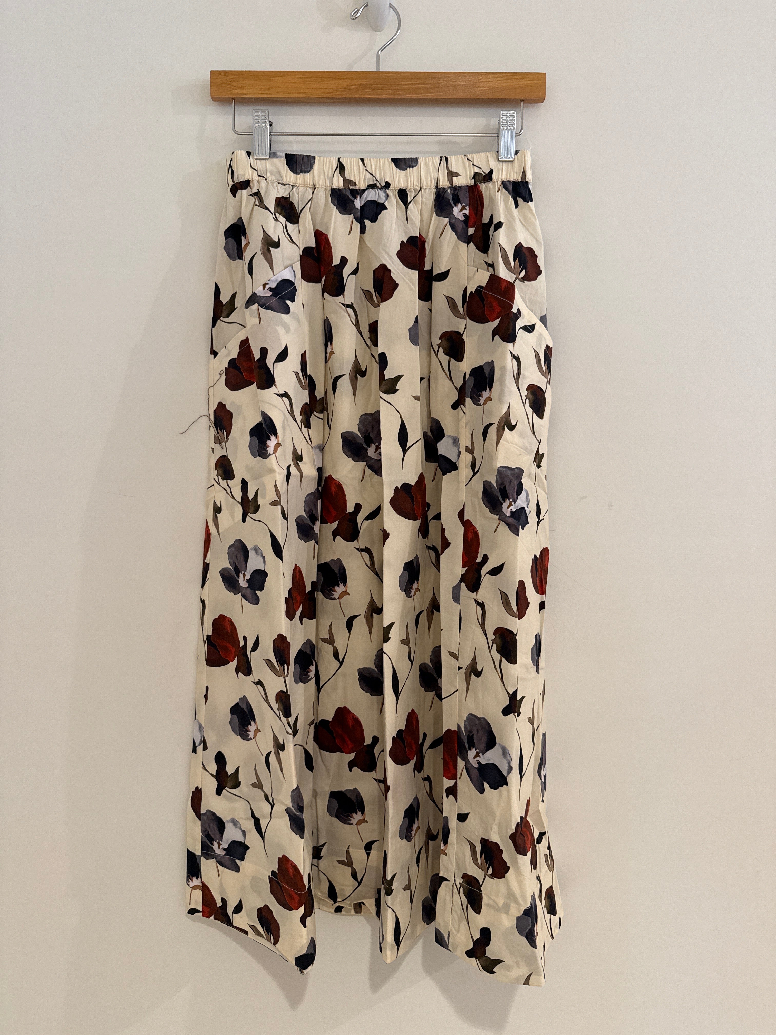 Lilla P Skirt Blue Poppy Print