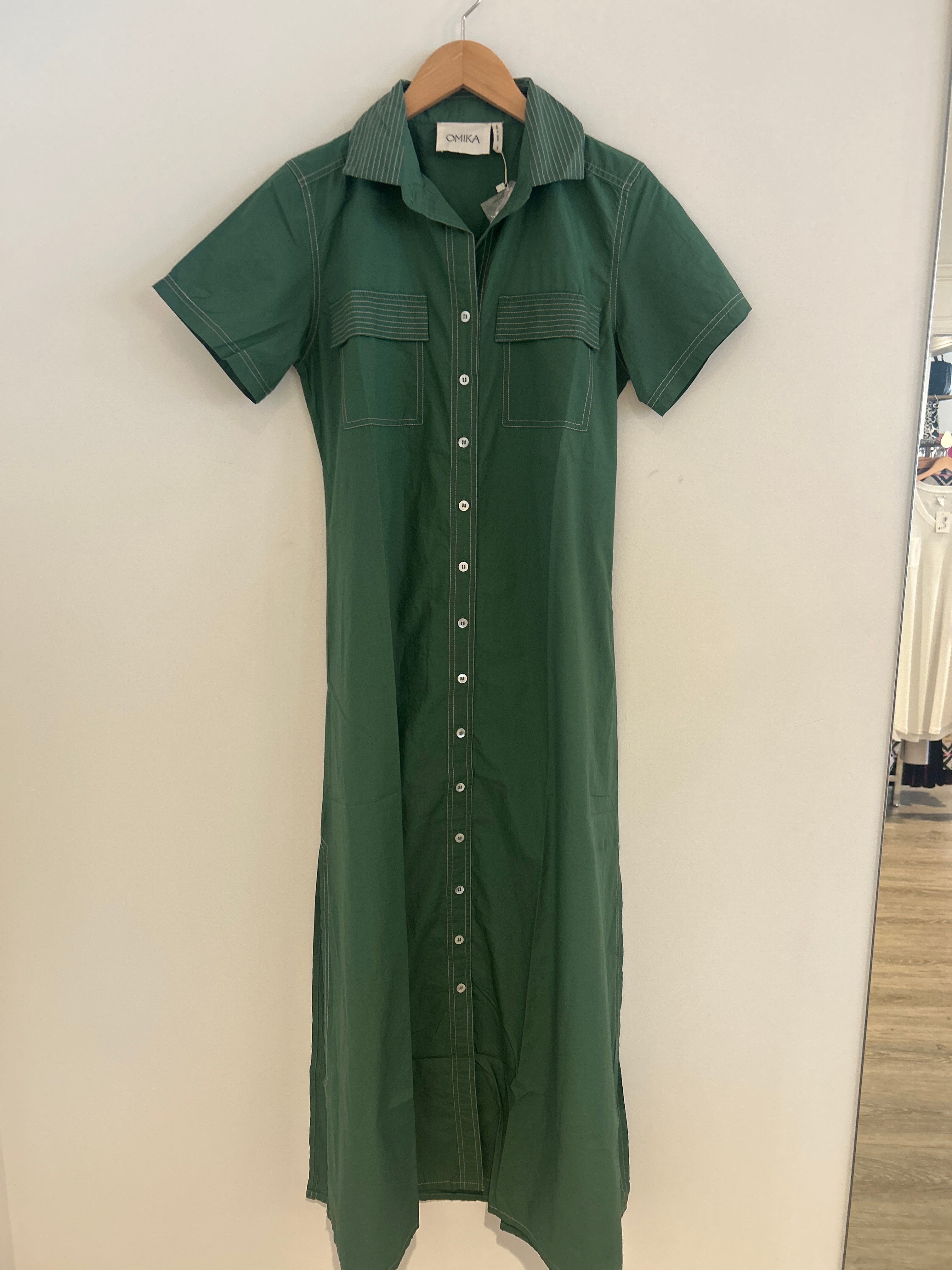 Omika Amira Shirtdress Palm