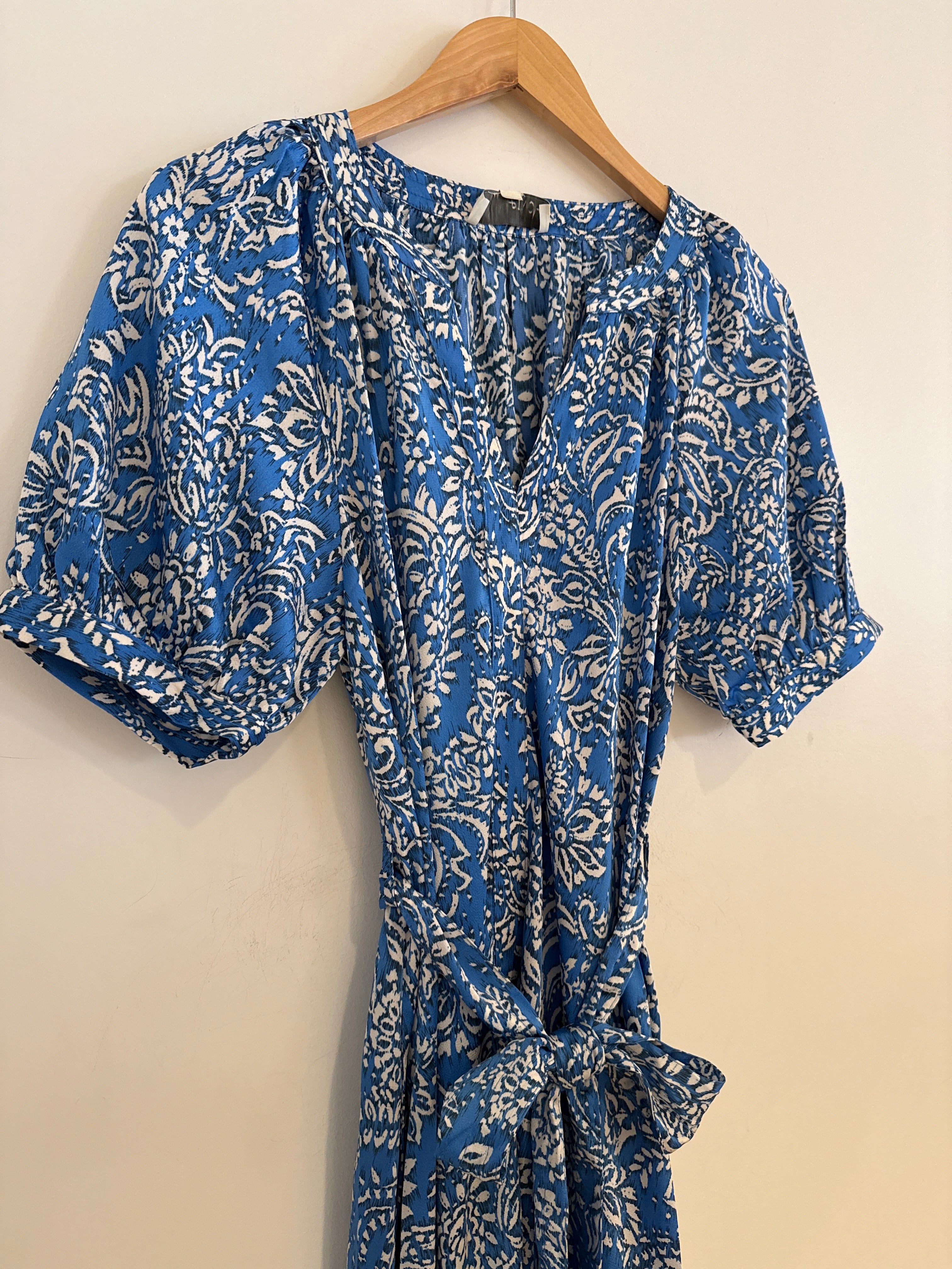 RR Tiered Maxi Dress Blue