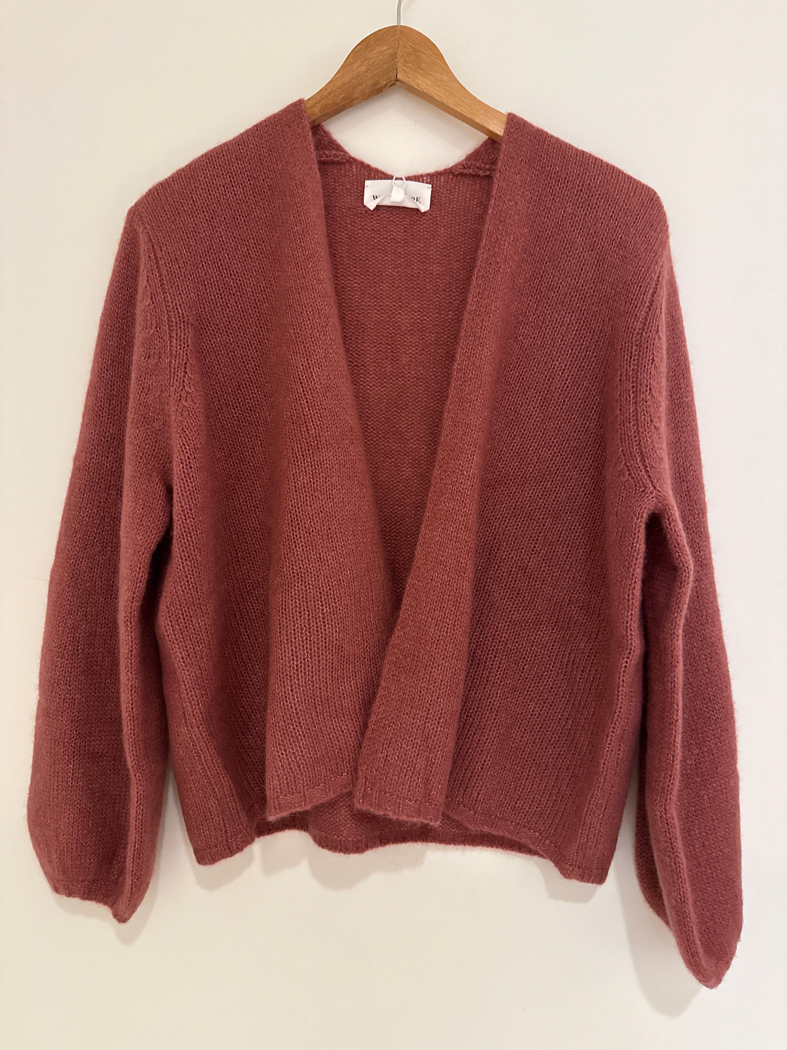 W.Cashmere Juniper Balloon Sleeve Cardigan