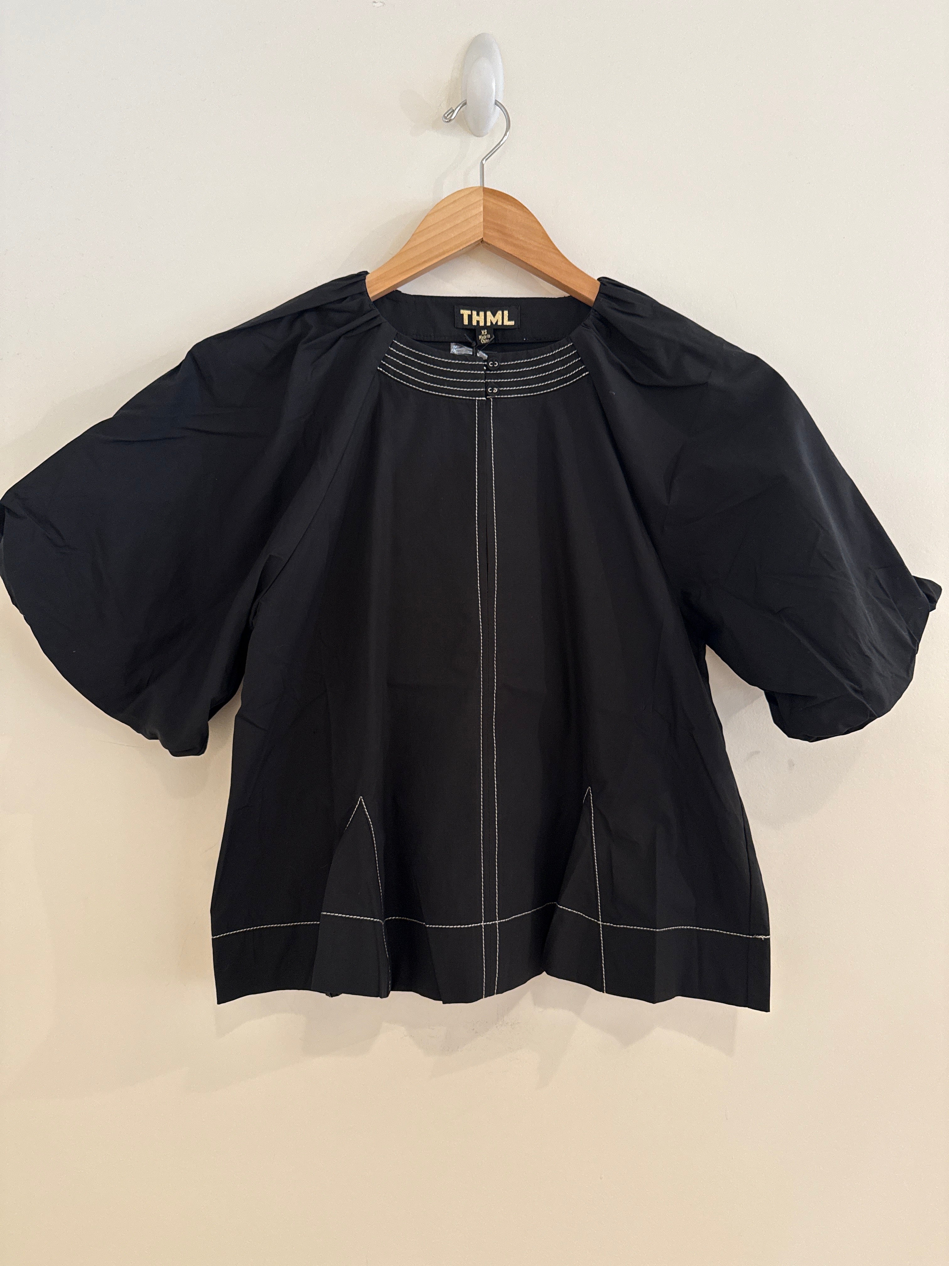THML Black Top With White Stitching