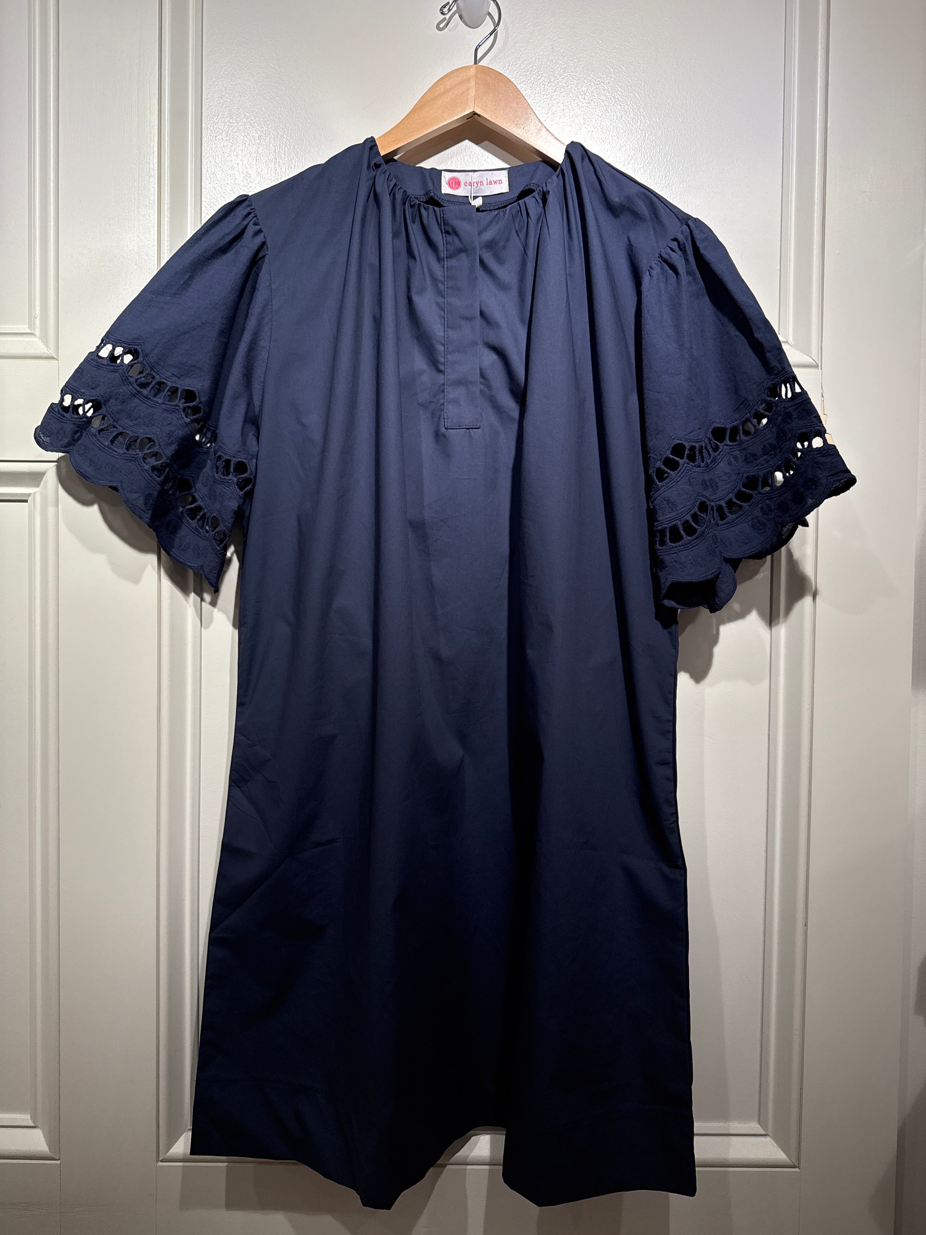 Caryn Lawn Betty Dress Navy