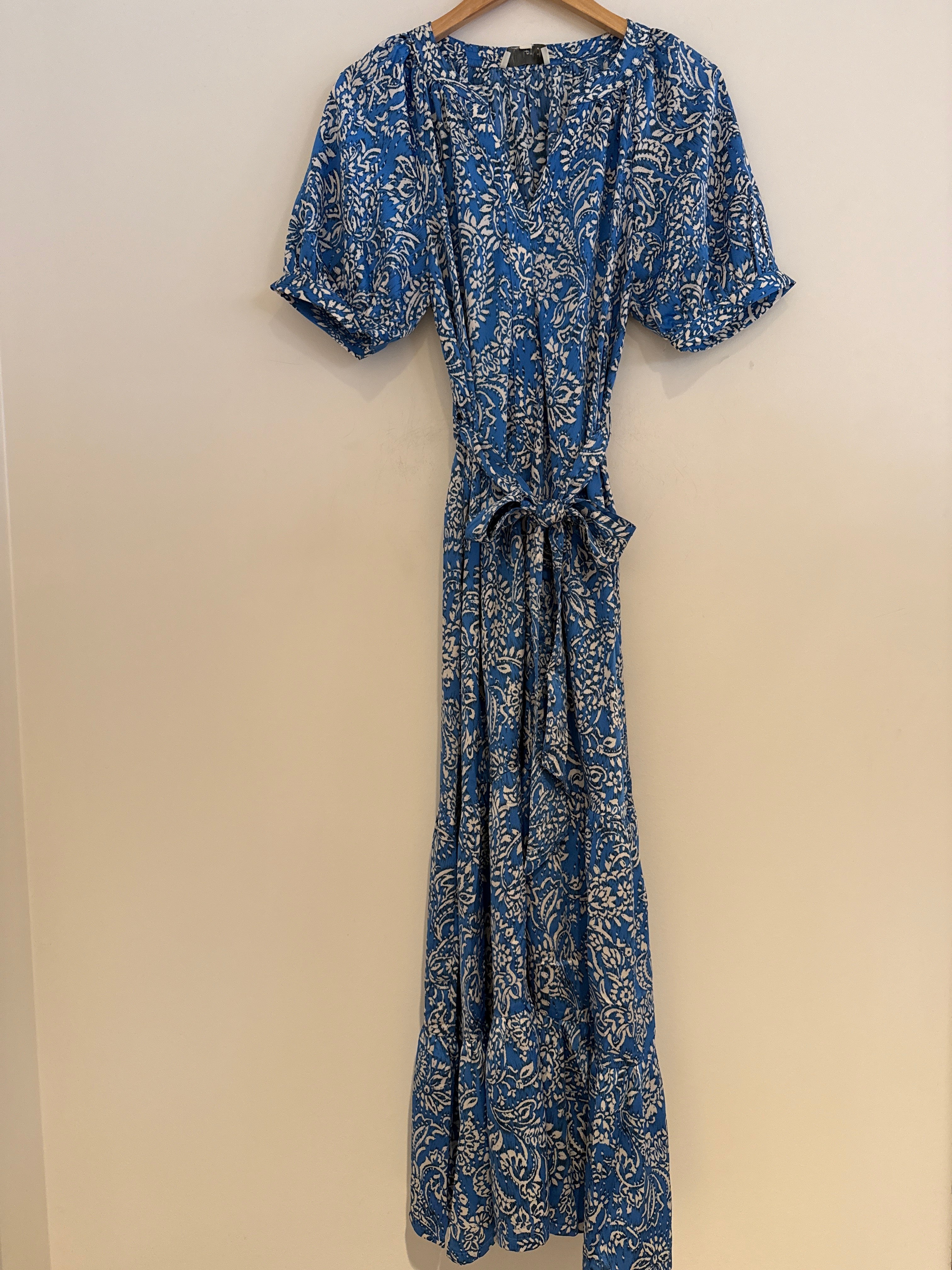 RR Tiered Maxi Dress Blue