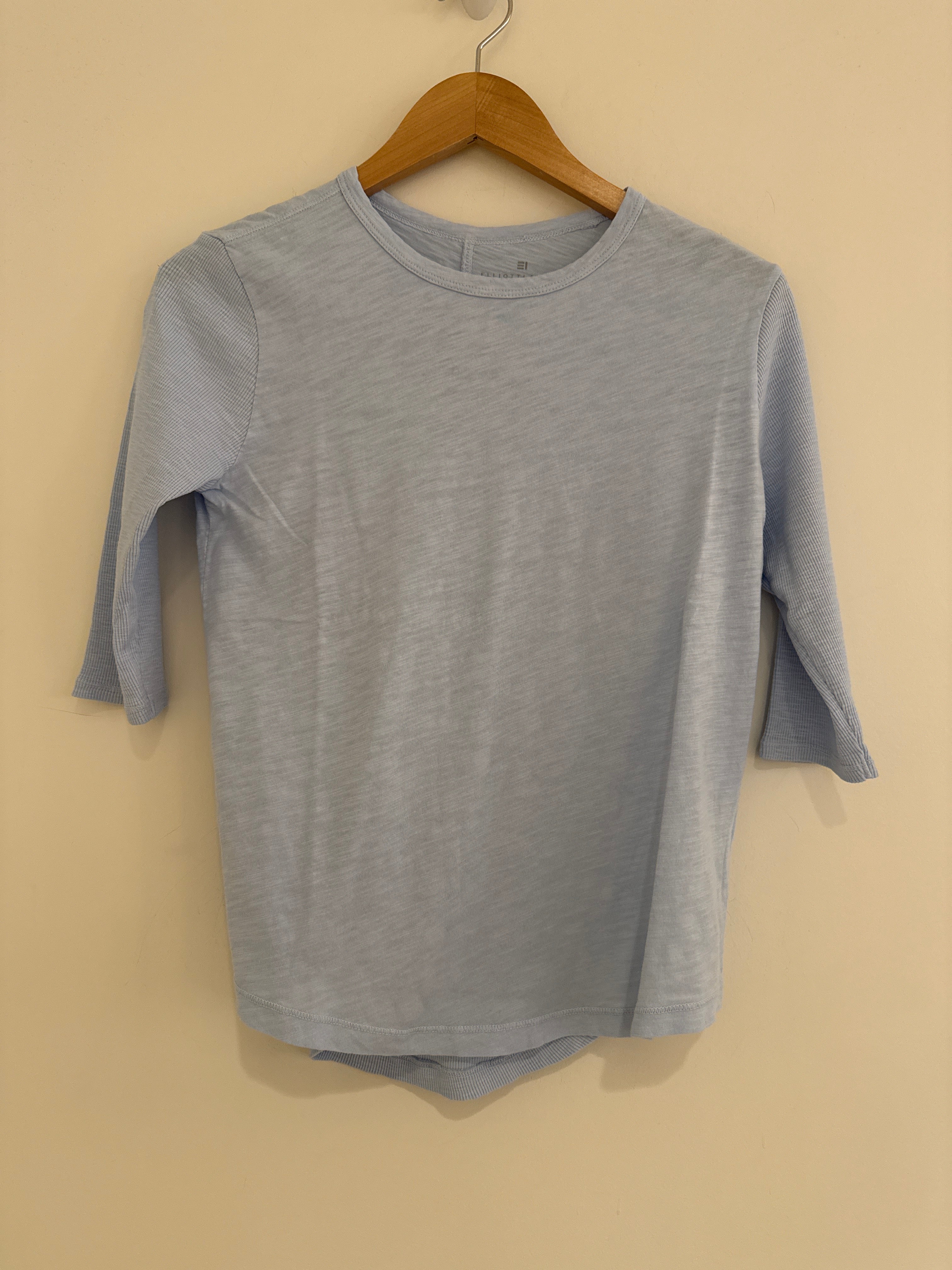 Elliott Lauren Ribbed Sleeve Tee