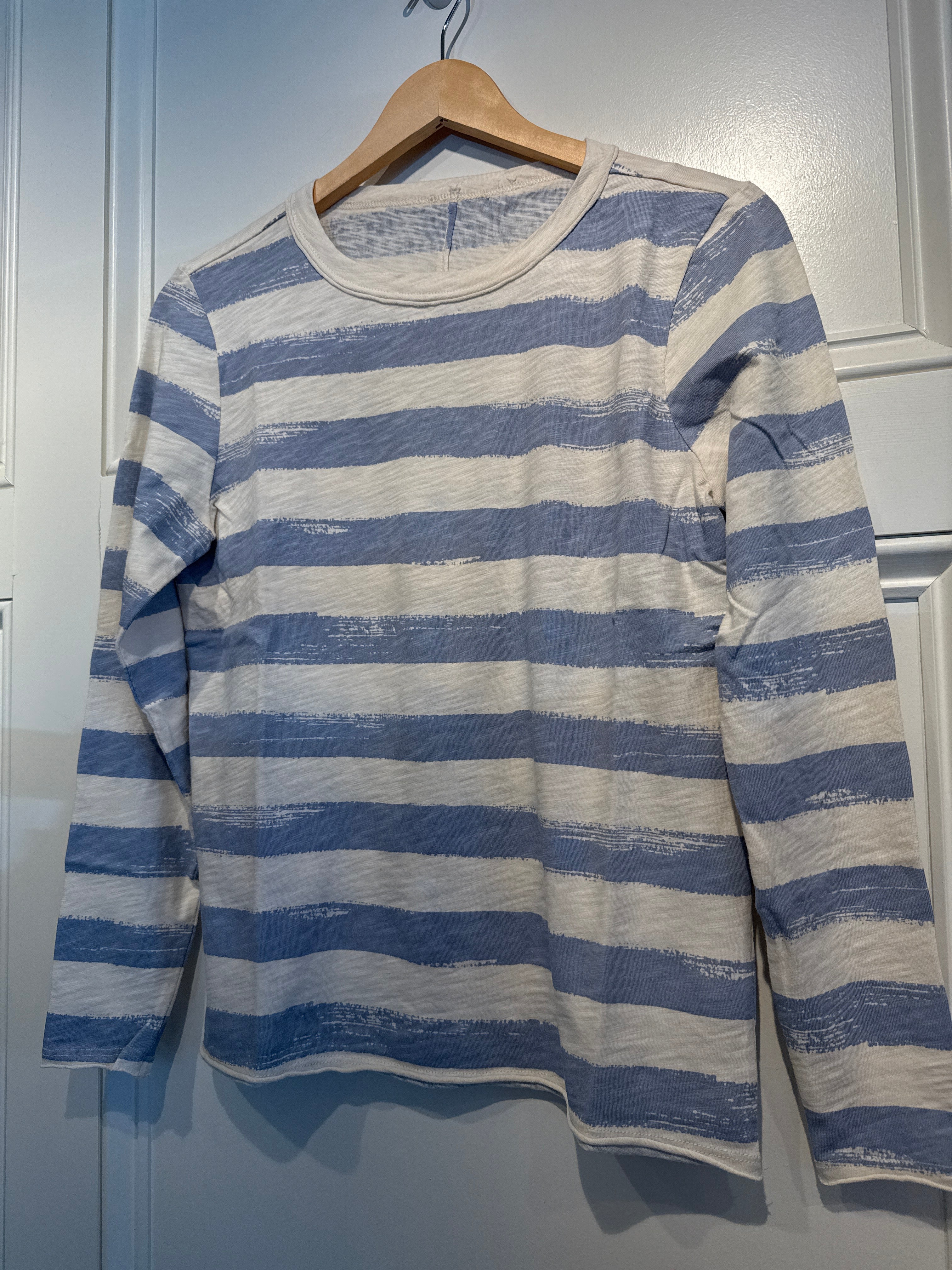 Elliott Lauren Long Sleeve Tee Chambray/Ecru