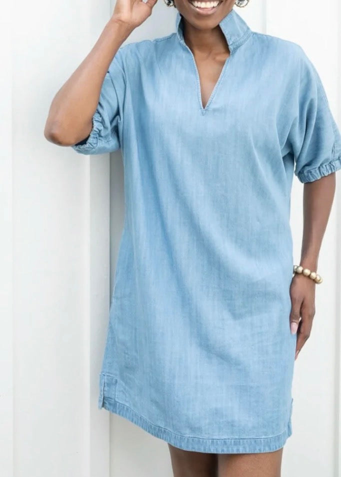 Emily McCarthy Poppy Dress Chambray