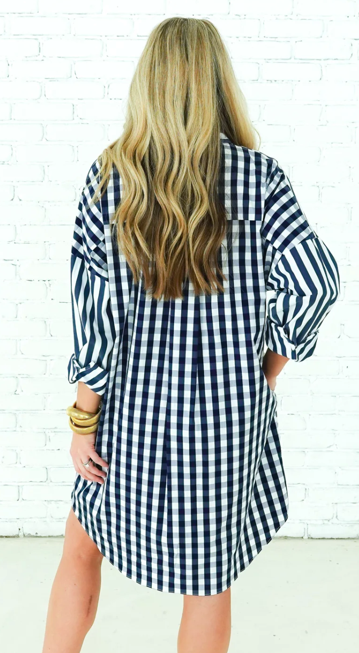 Caryn Lawn Betsy Dress Stripe