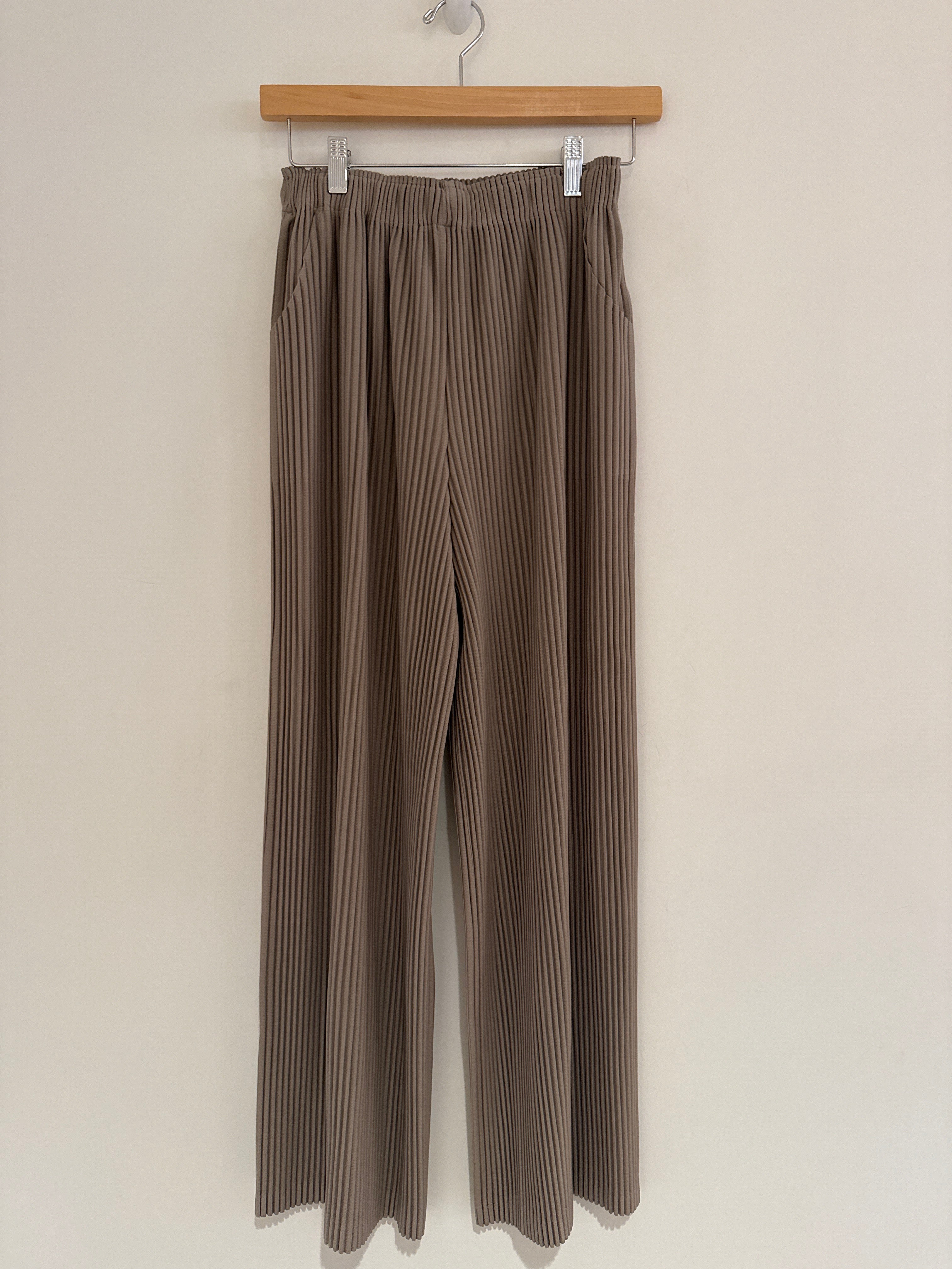 Wild Cosmos Vivian Plissé Pant Latte One Size