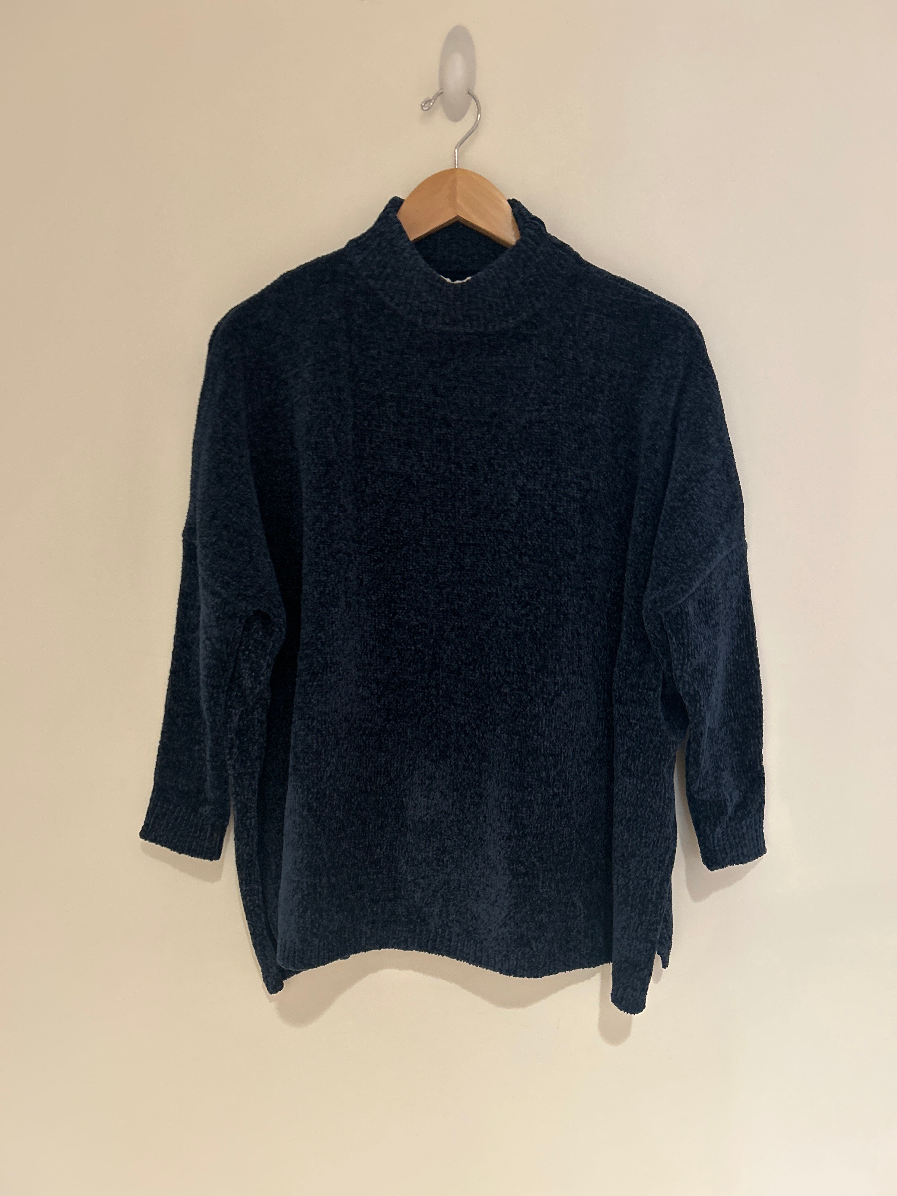 Mersea Navy Chenille Sweater