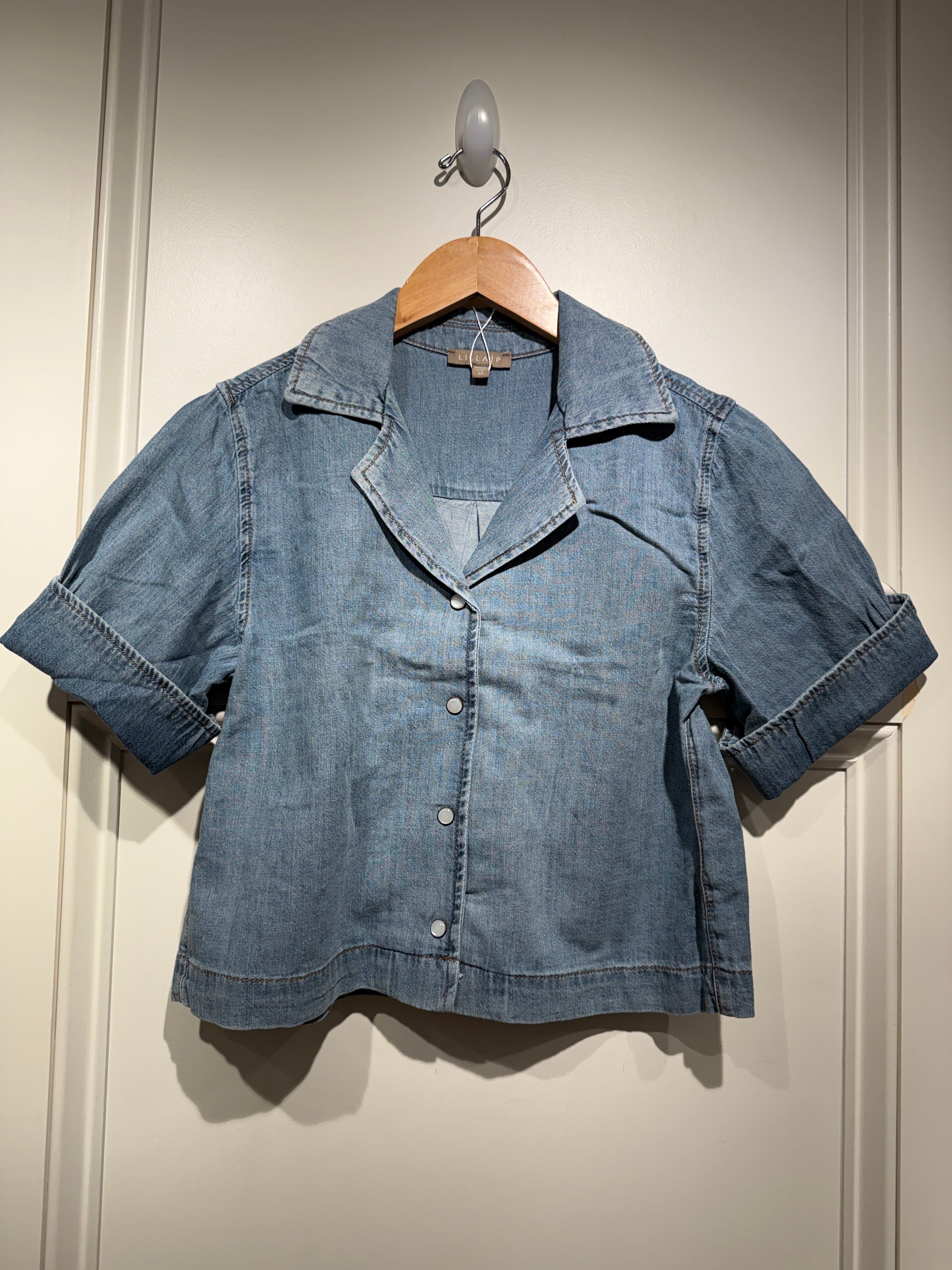 Lilla P Denim Cuffed Shirt