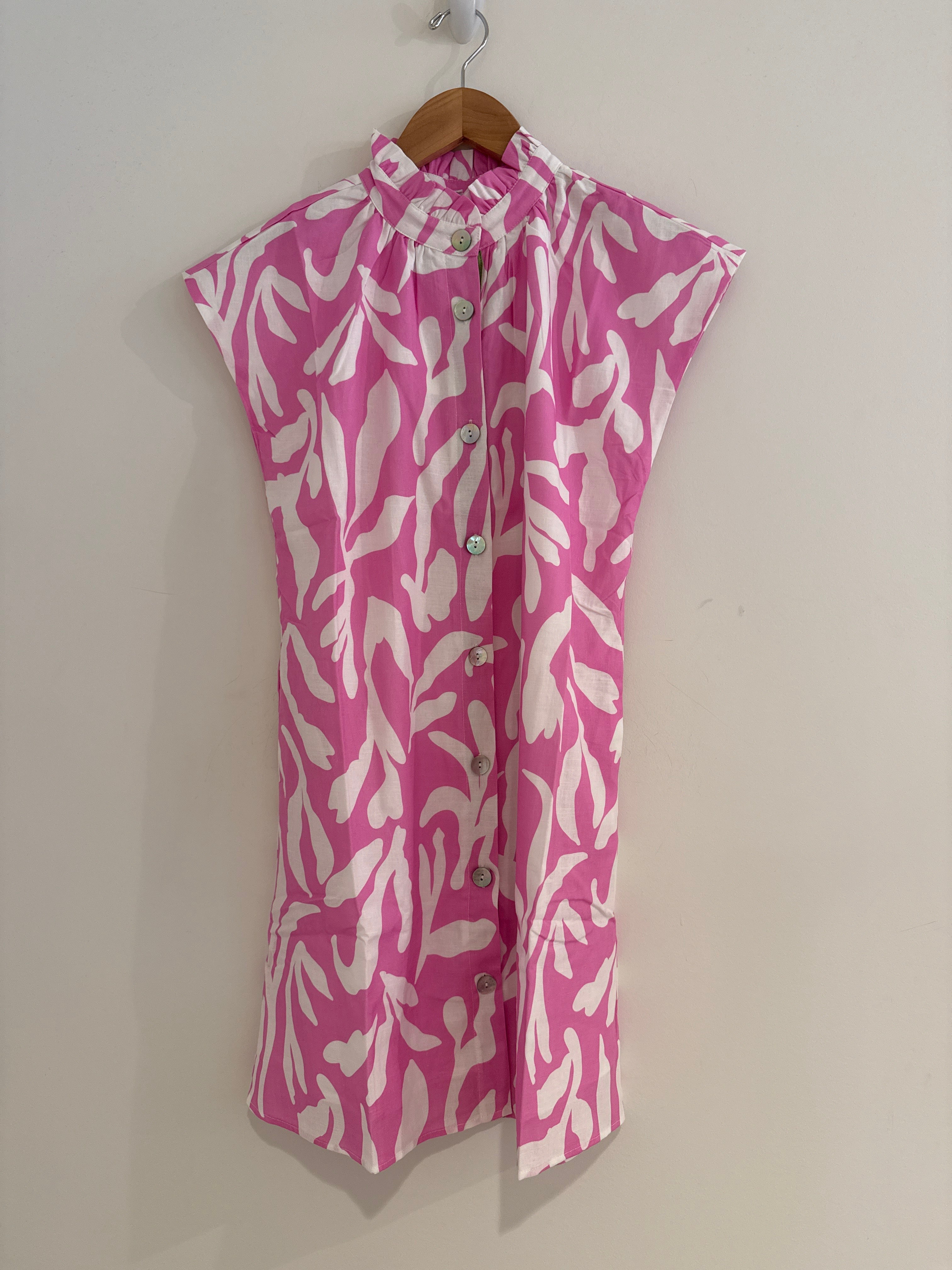 Pink Print Dress