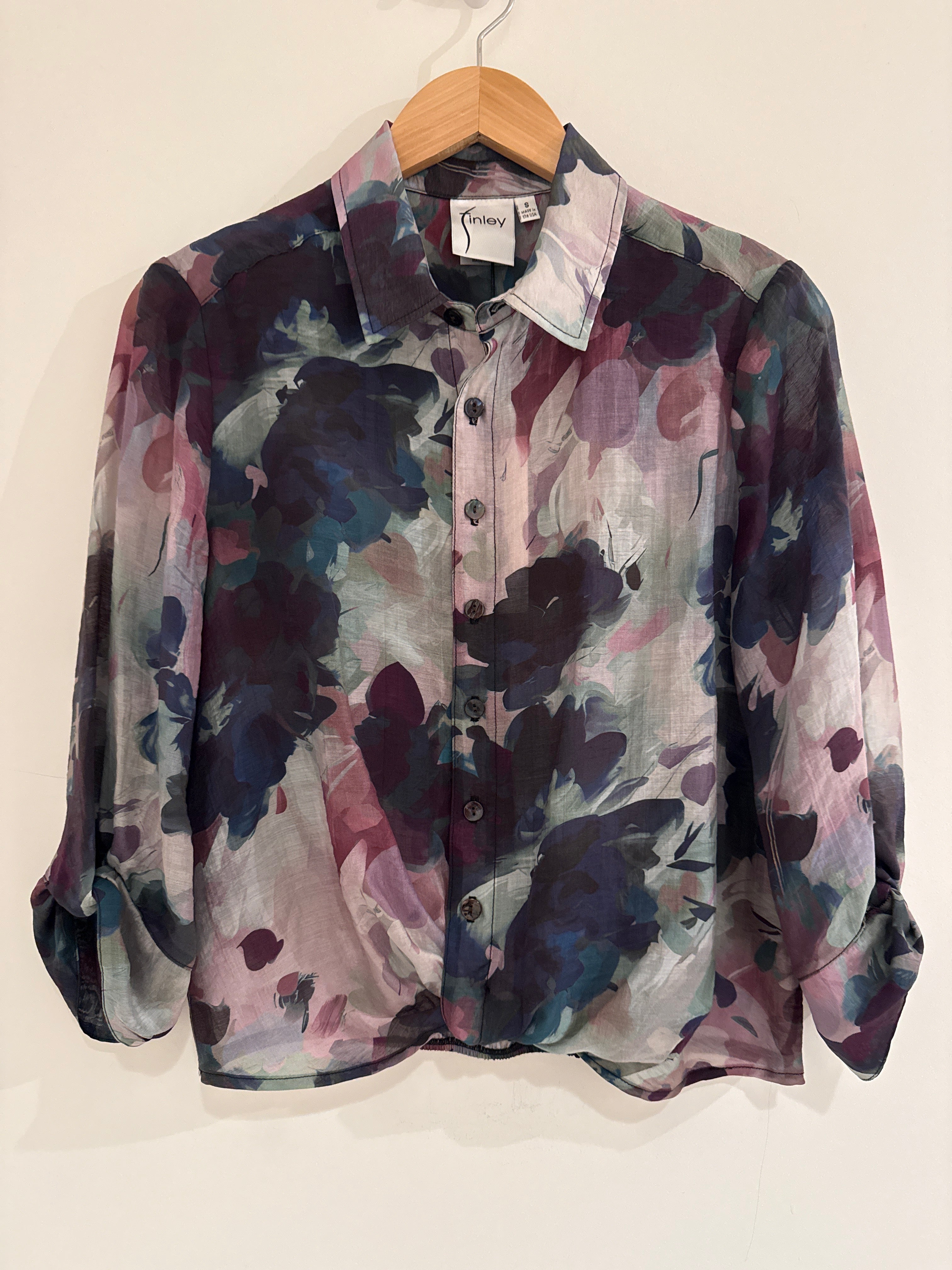 Finley Catalina Top Watercolor Forest