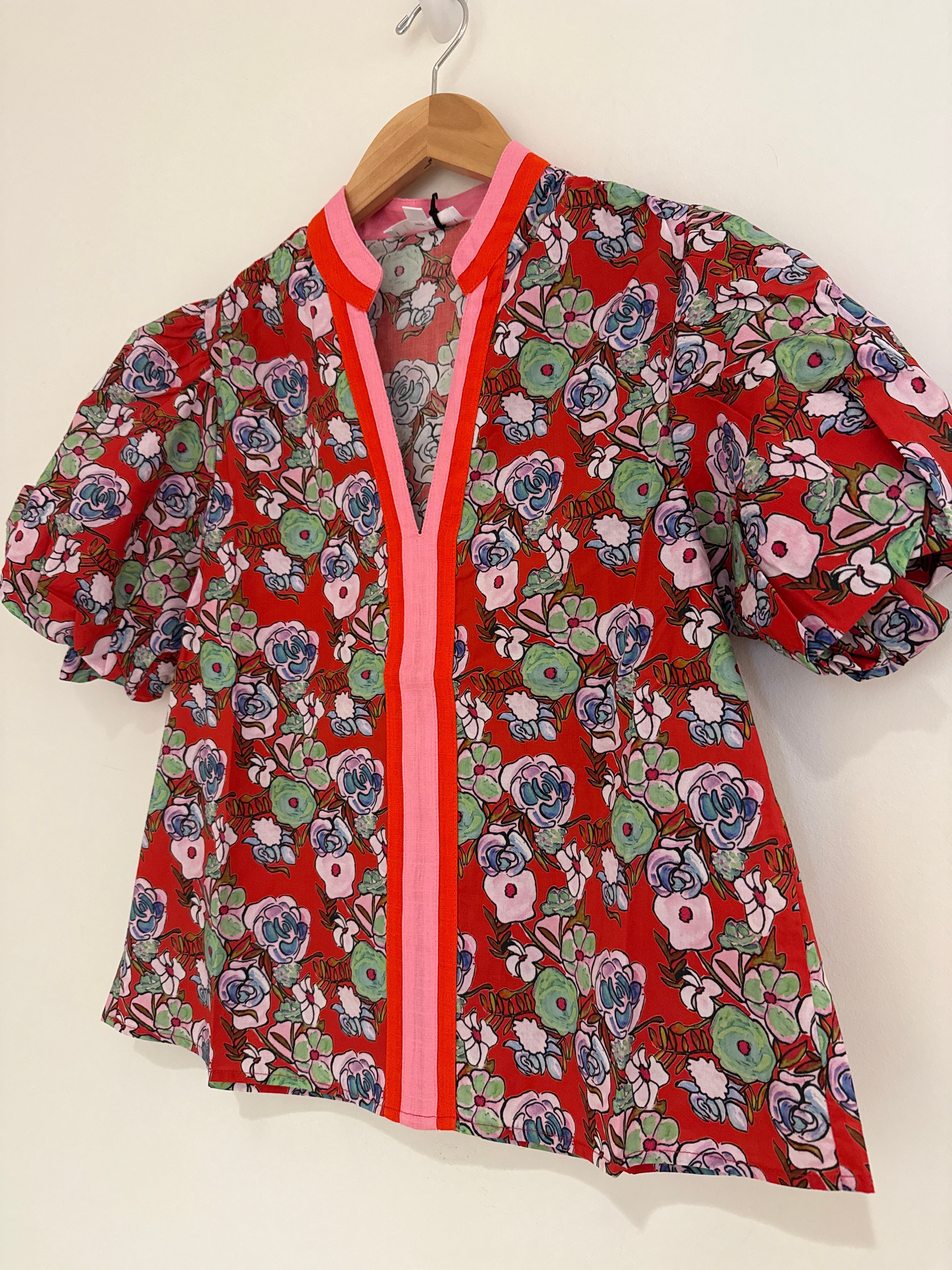 THML Red Peony Top