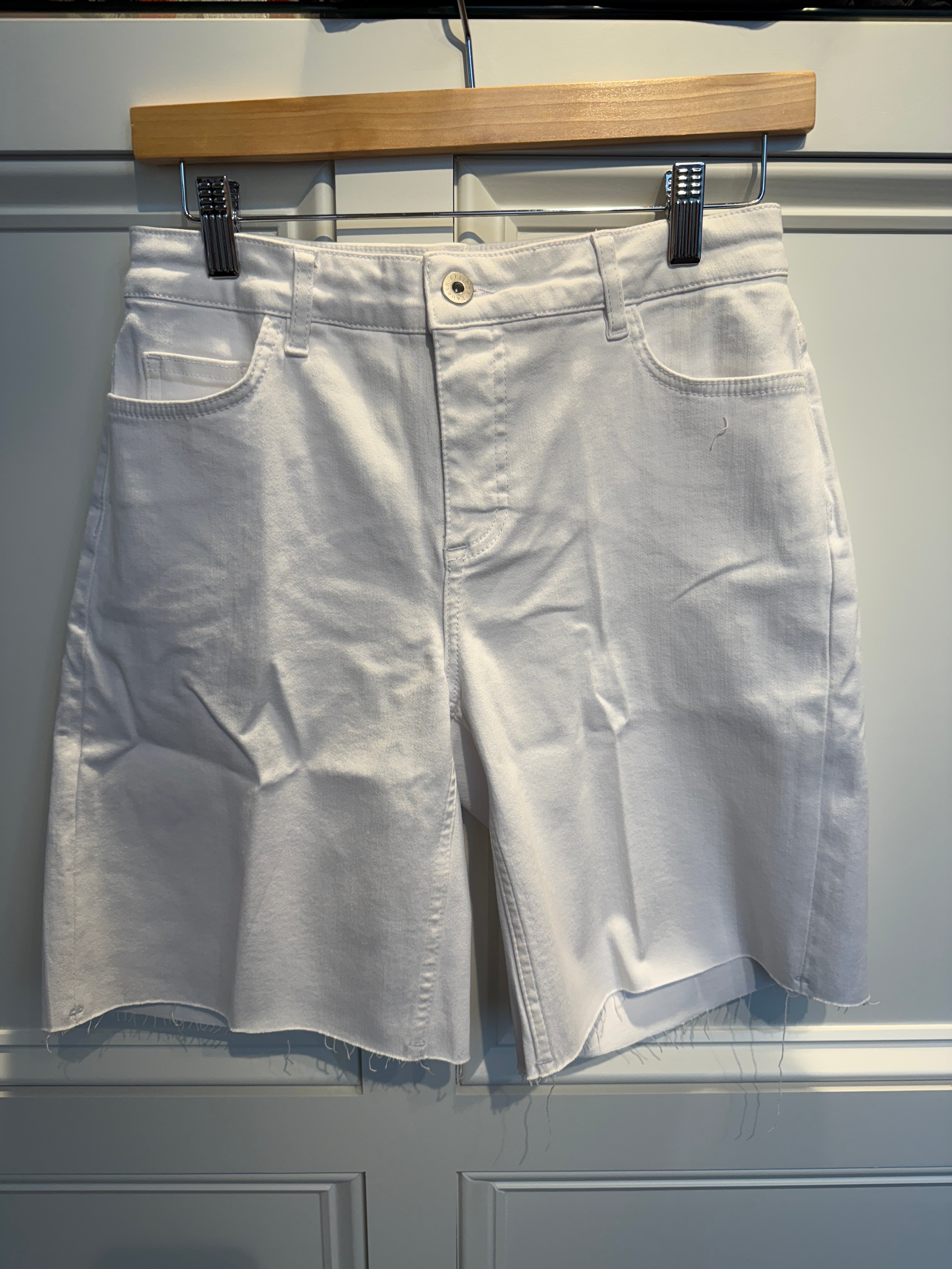 Elliott Lauren White Denim Shorts
