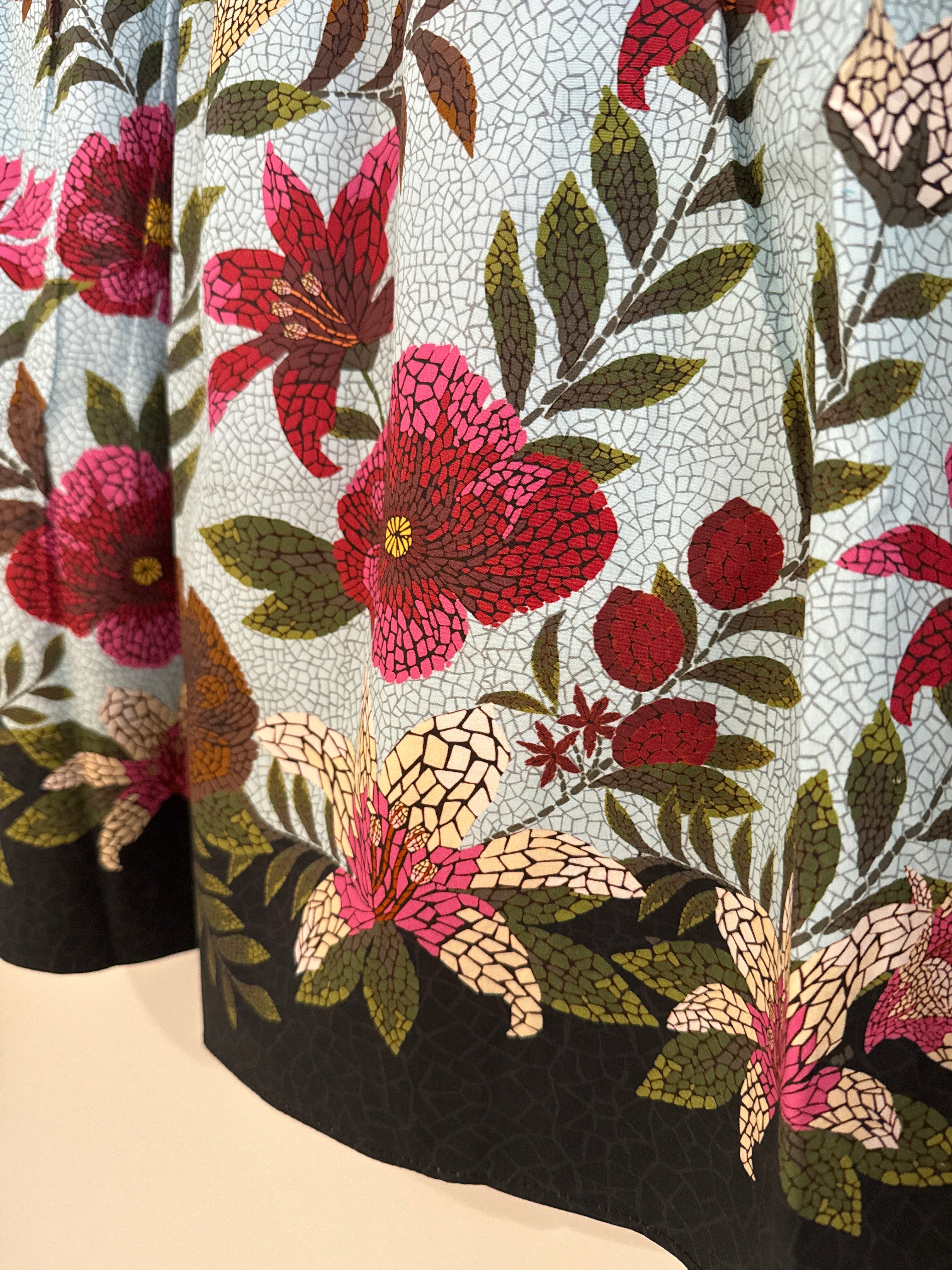 Maude Vivant Print Skirt Opal Mosaics
