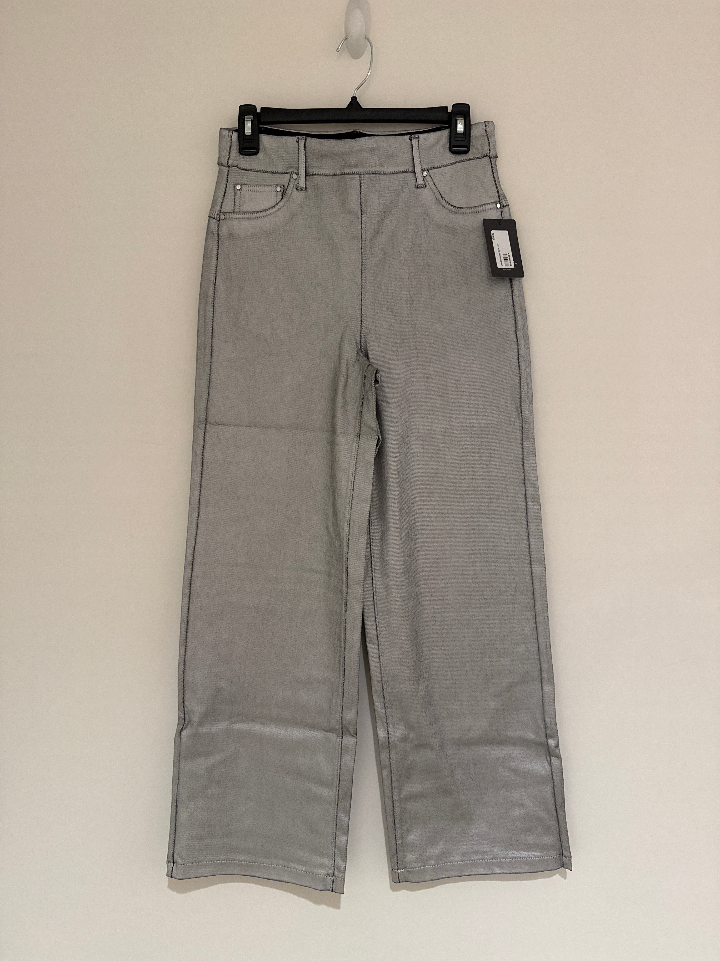 Lysse Silver Metallic Denim Pants