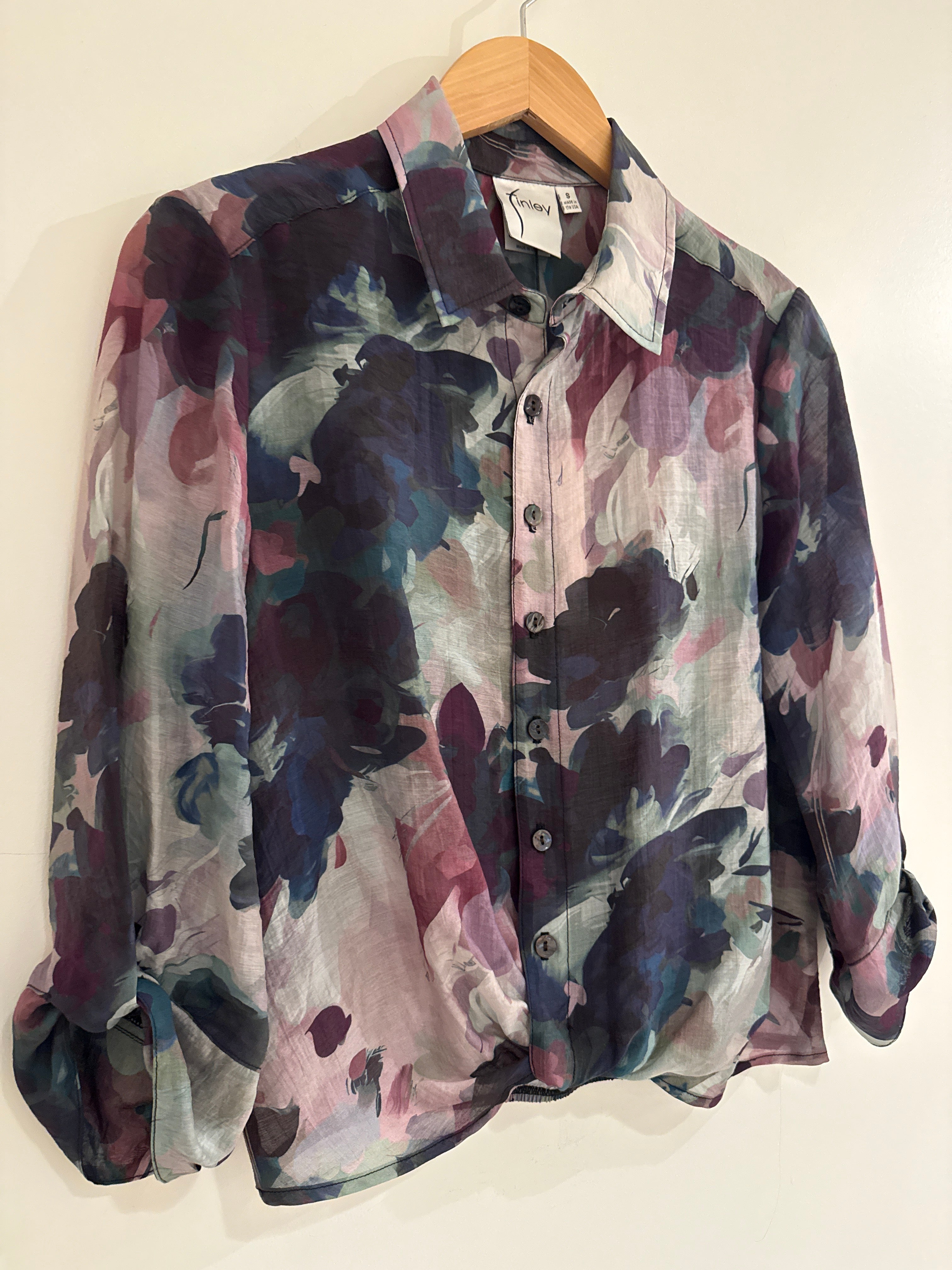 Finley Catalina Top Watercolor Forest