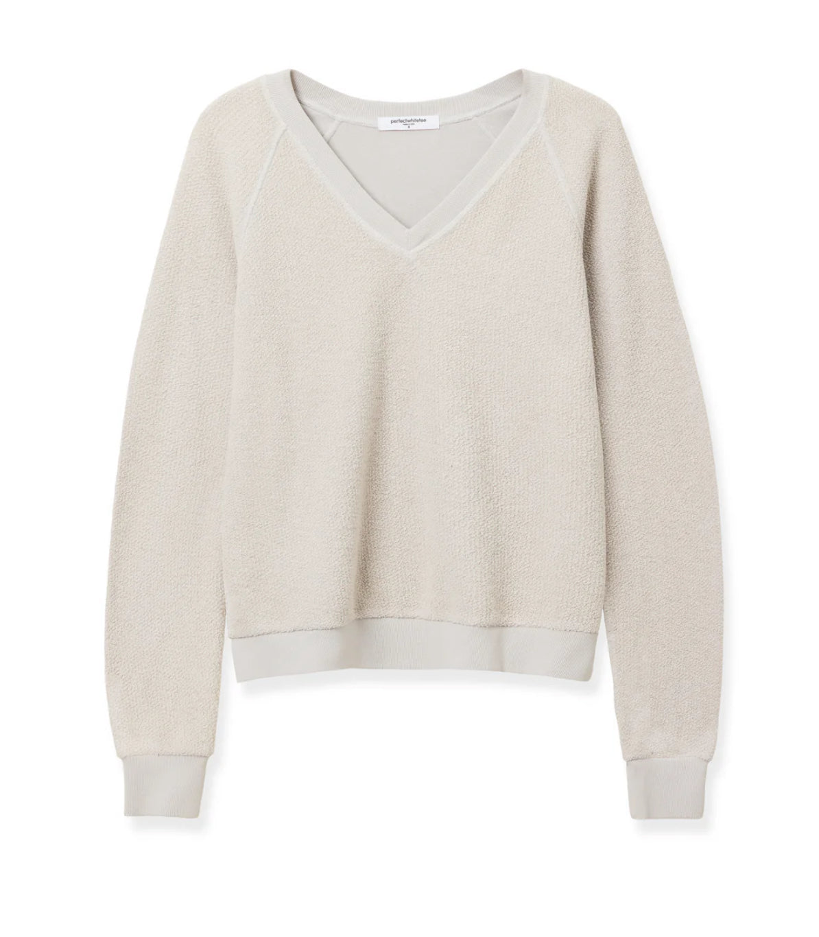 Perfect White Tee Zuri Barrel Sweat Shirt Silver