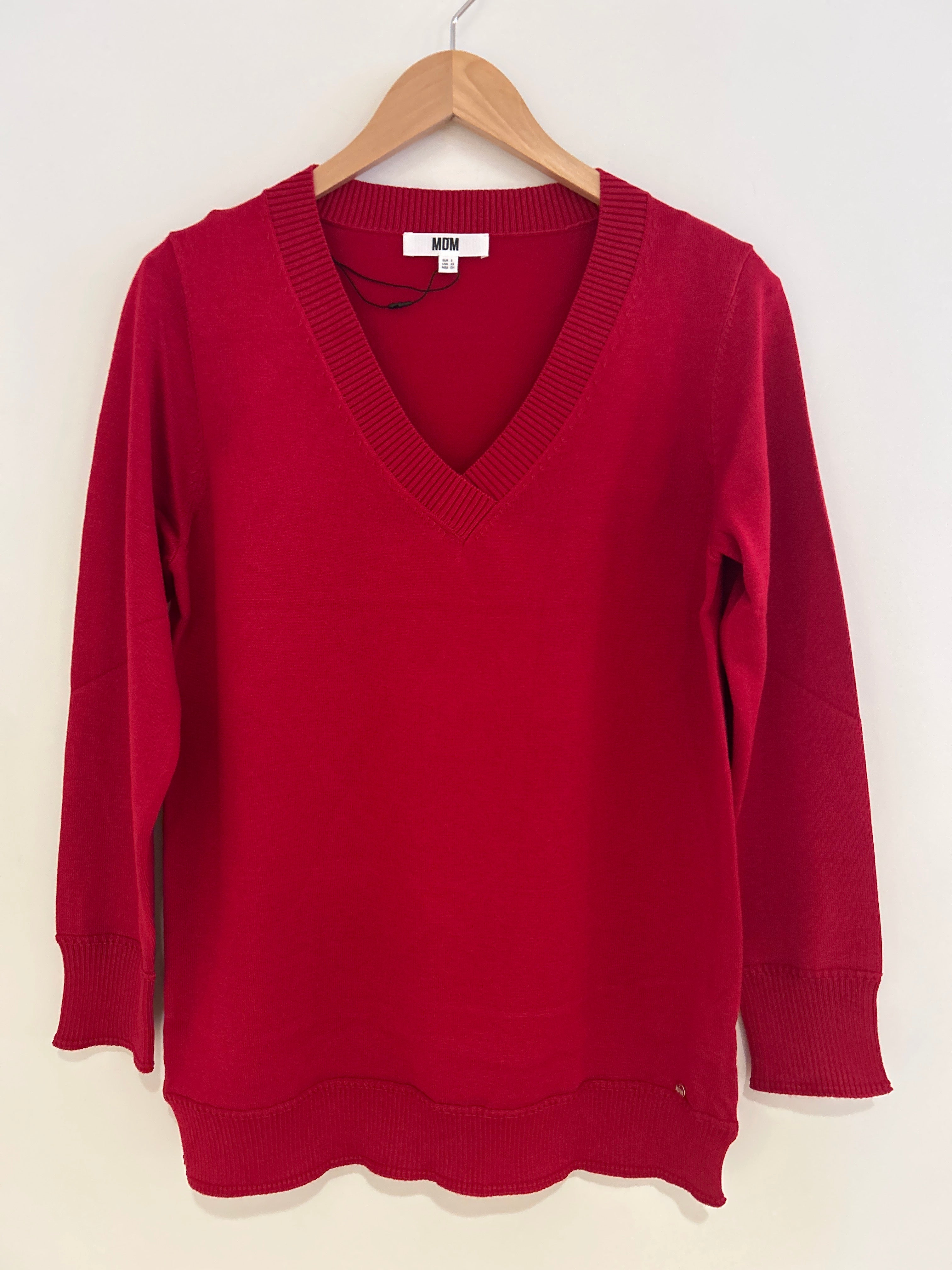 MD'M Long V Neck Sweater