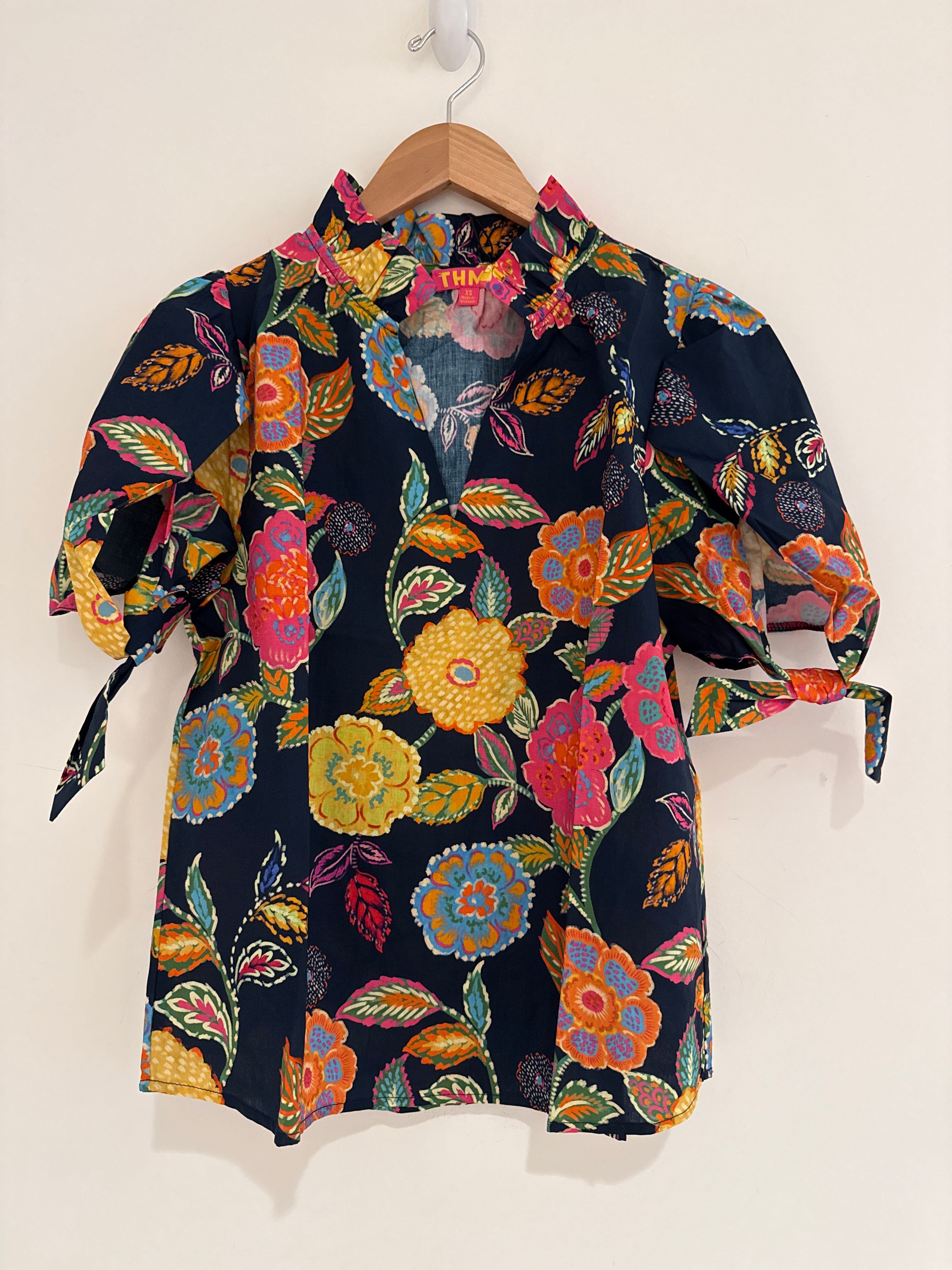 THML Navy Print Top
