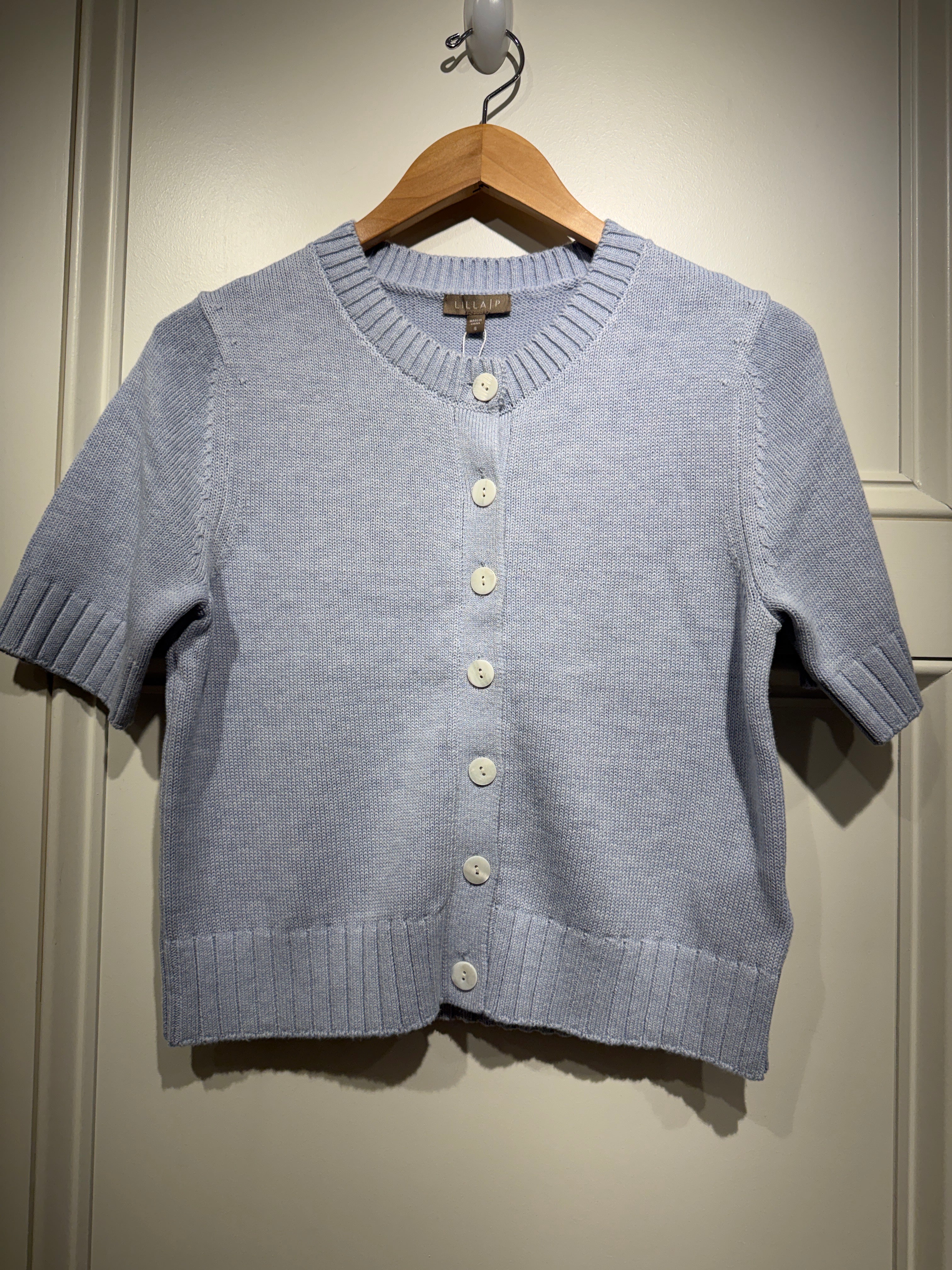 Lilla P Elbow Length Cardigan Clearwater