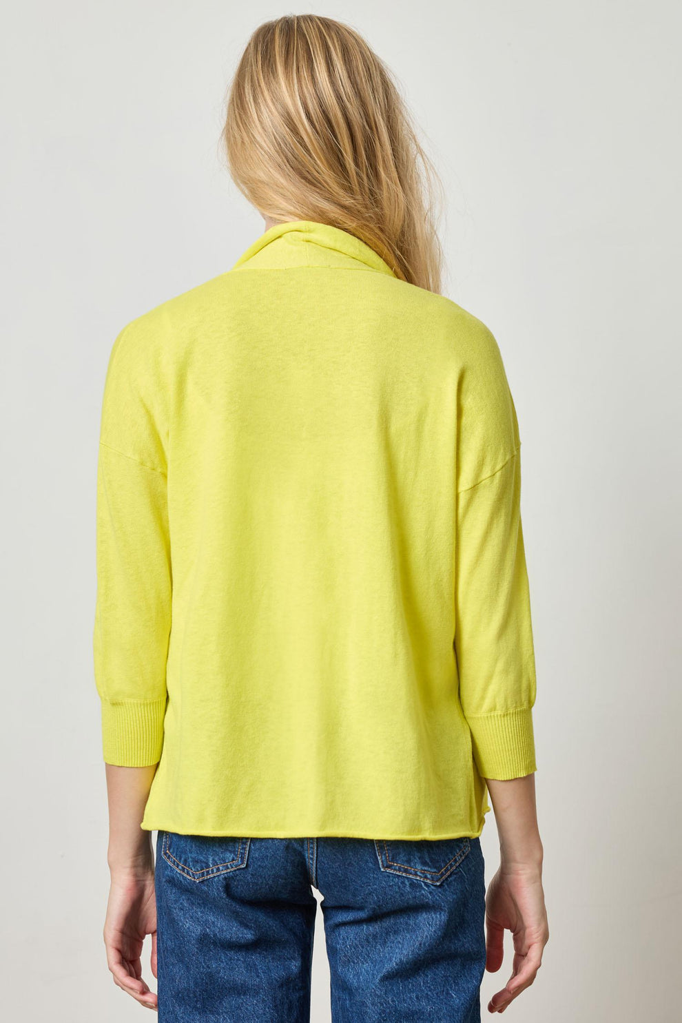 Lilla P Open Cardigan Lemon