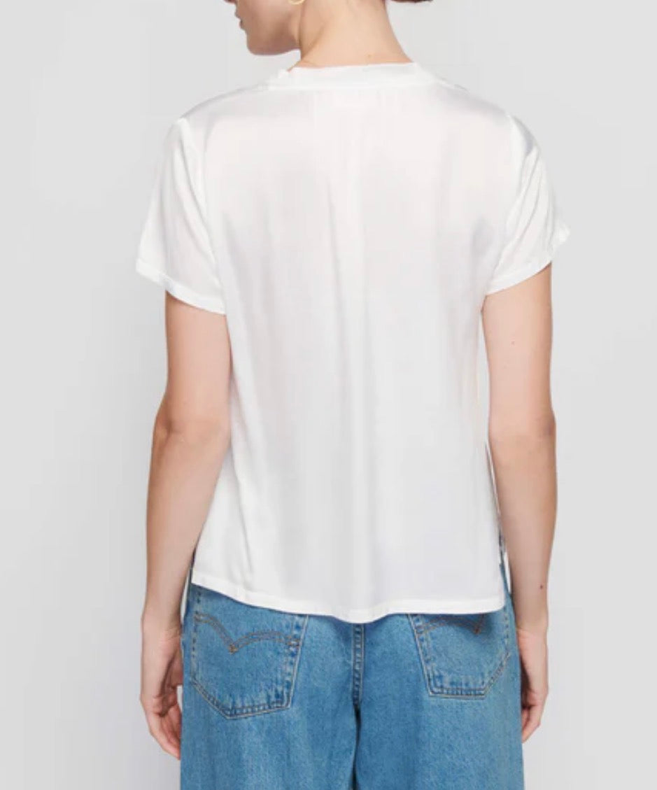 Nation June V Neck Satin Tee