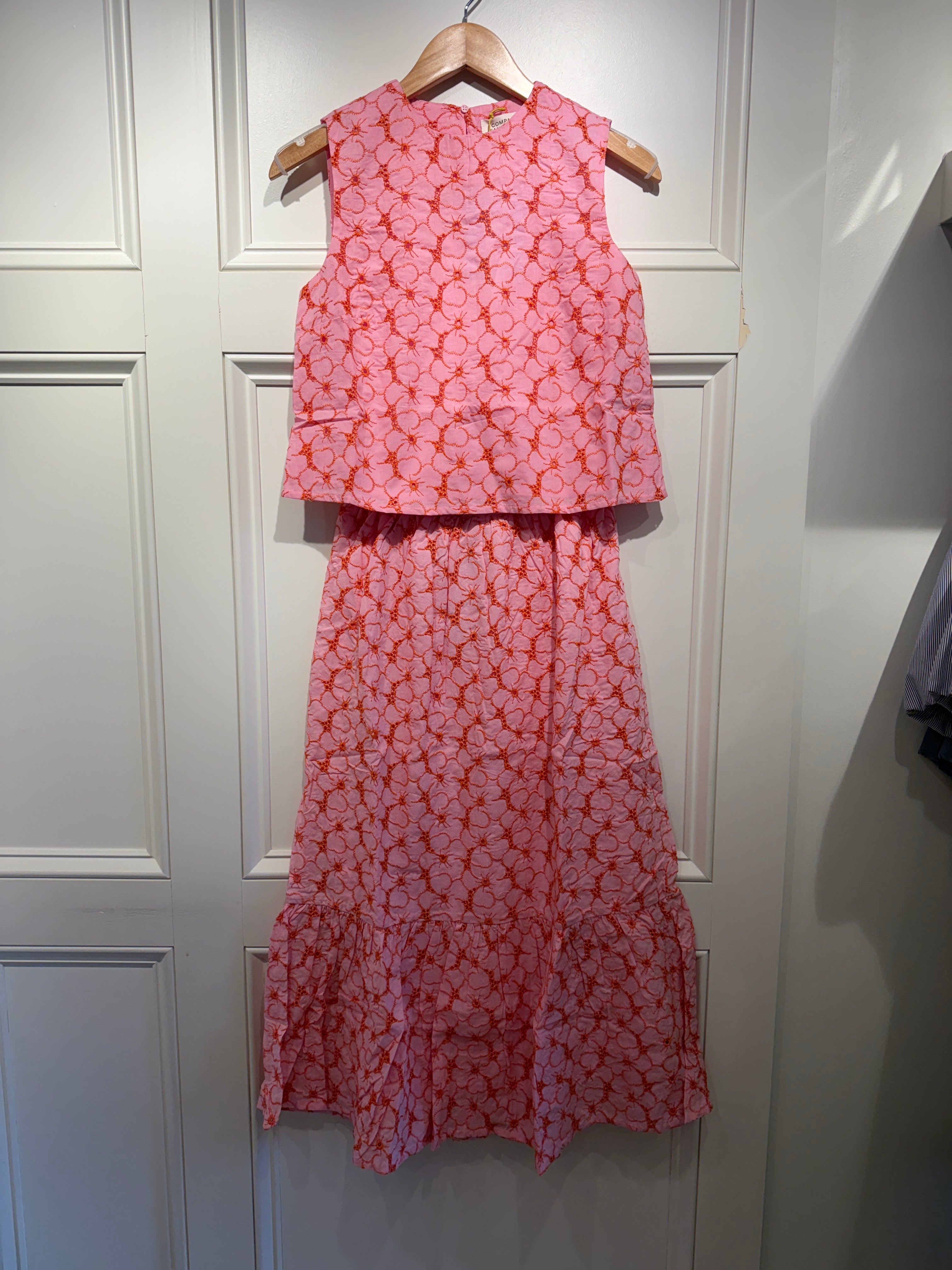 Compania Fantastica Flower Top/Skirt  Pink/Orange