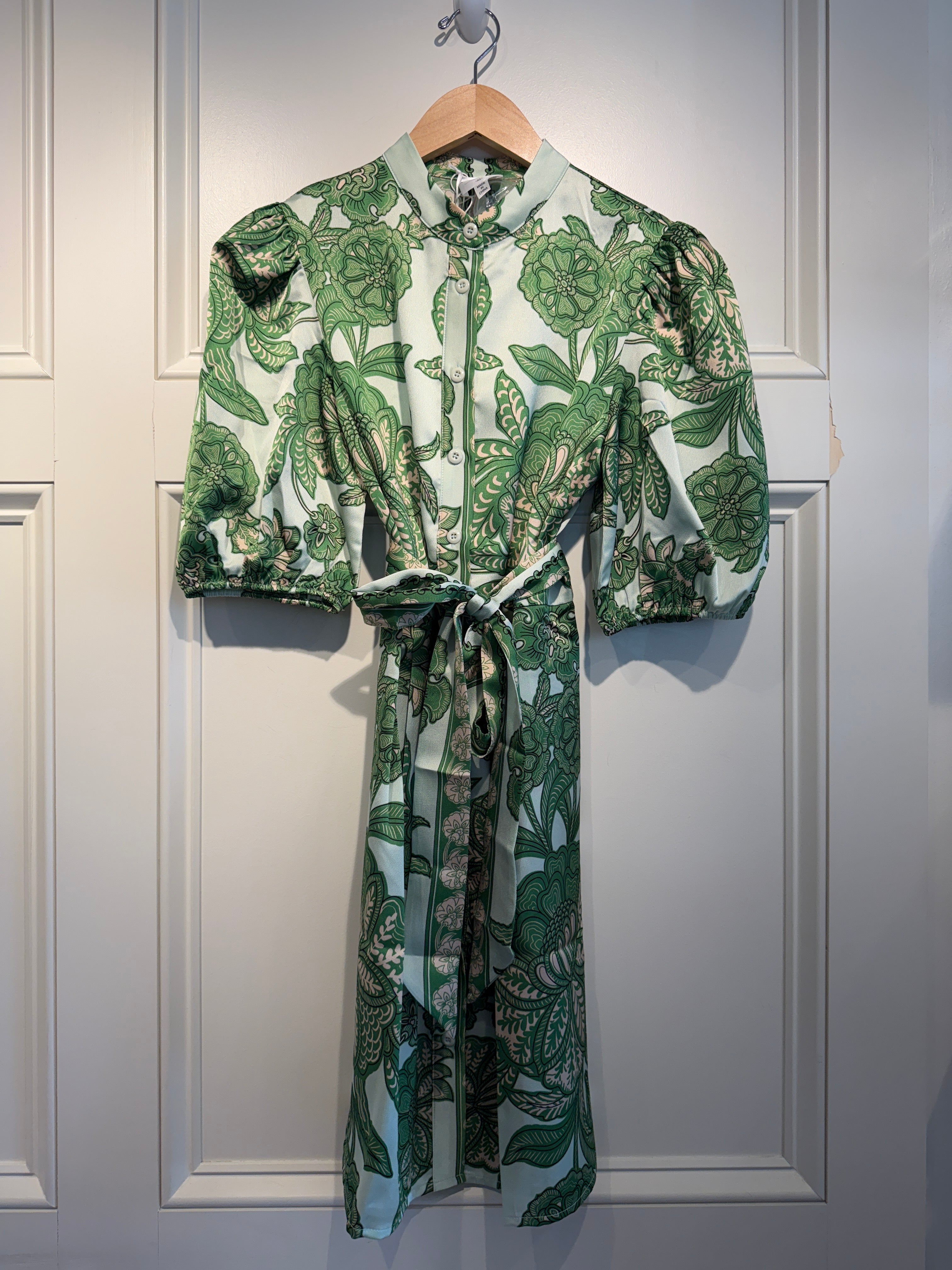 Anonyme Green Print Dress