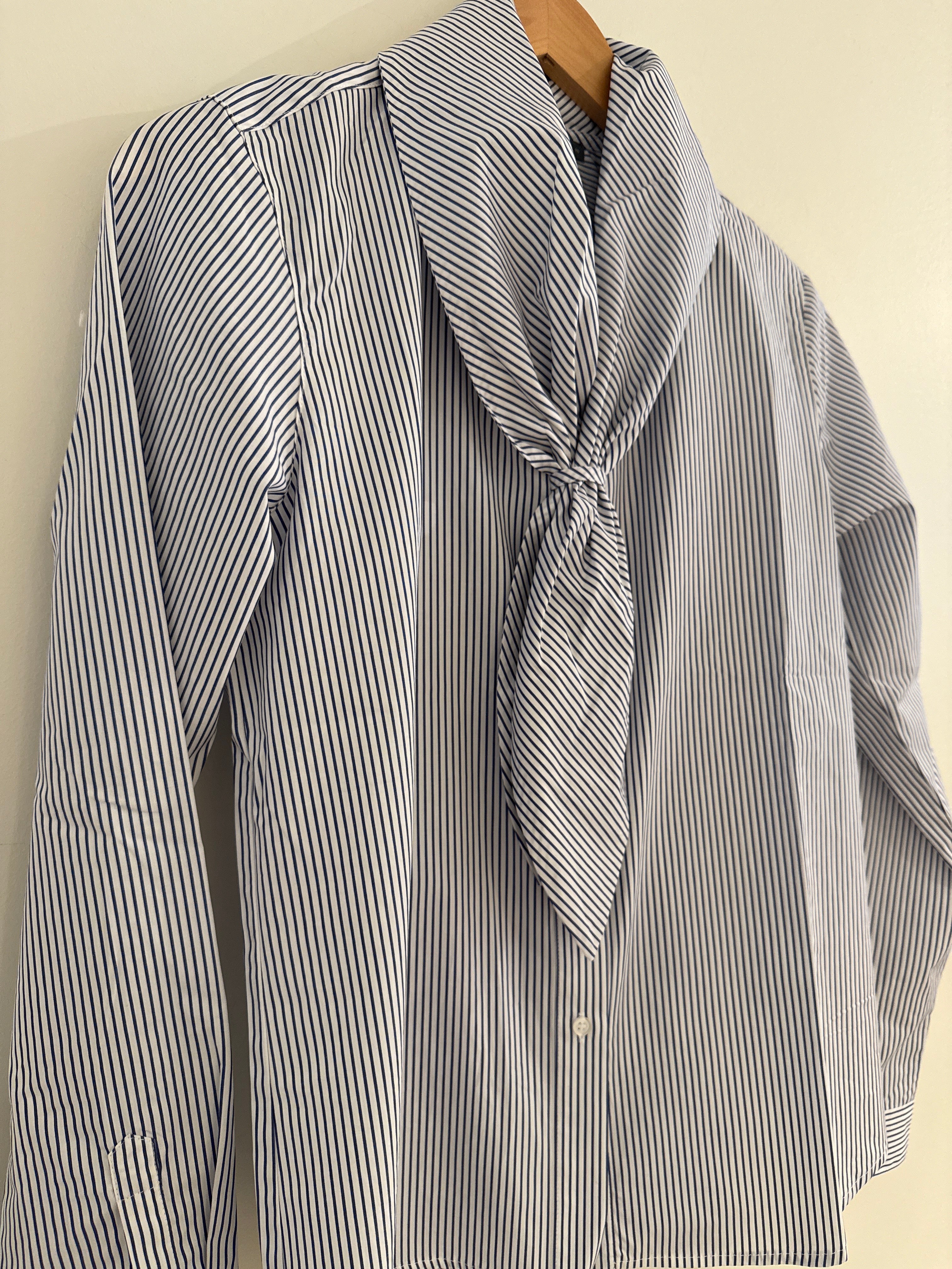 Elliott Lauren Scarf Detail Stripe Top