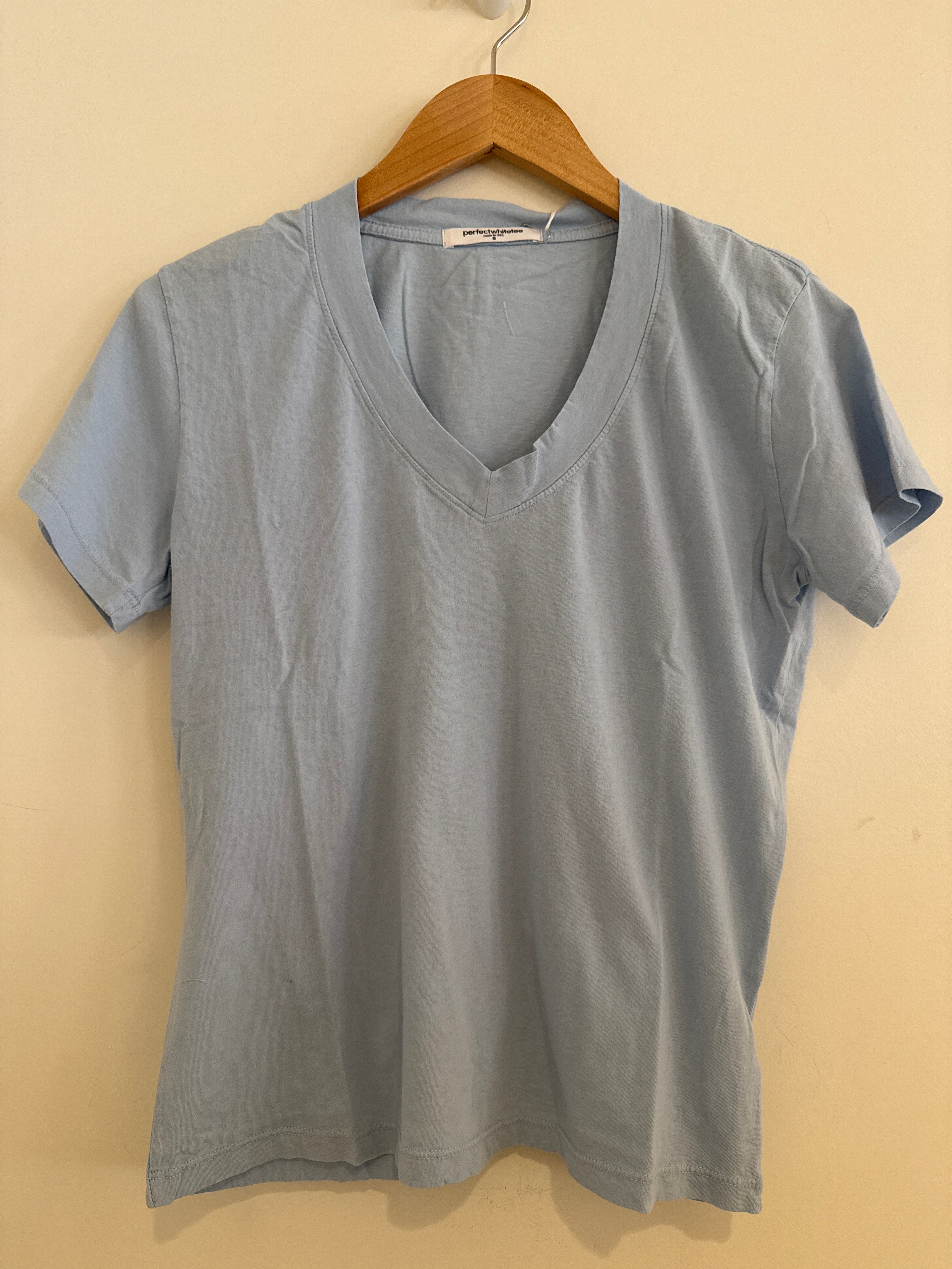 Perfect White Tee Hendrix Powder Blue