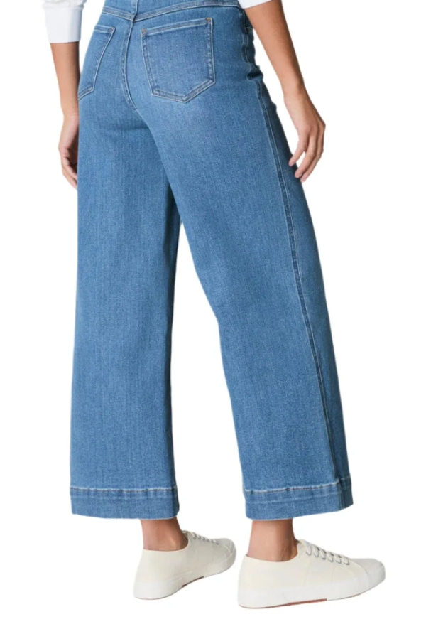 Spanx Pull On Crop Wide Leg Denim