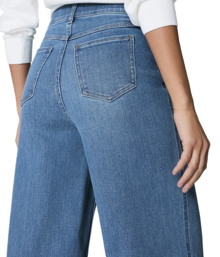 Spanx Pull On Crop Wide Leg Denim
