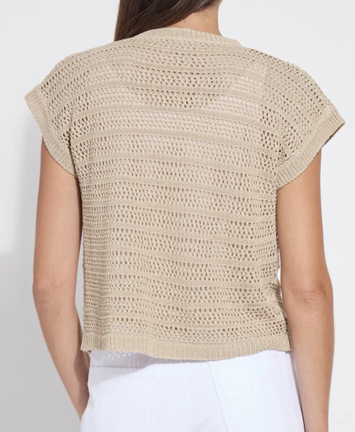 Lysse Brisa Linen Mesh Cardigan