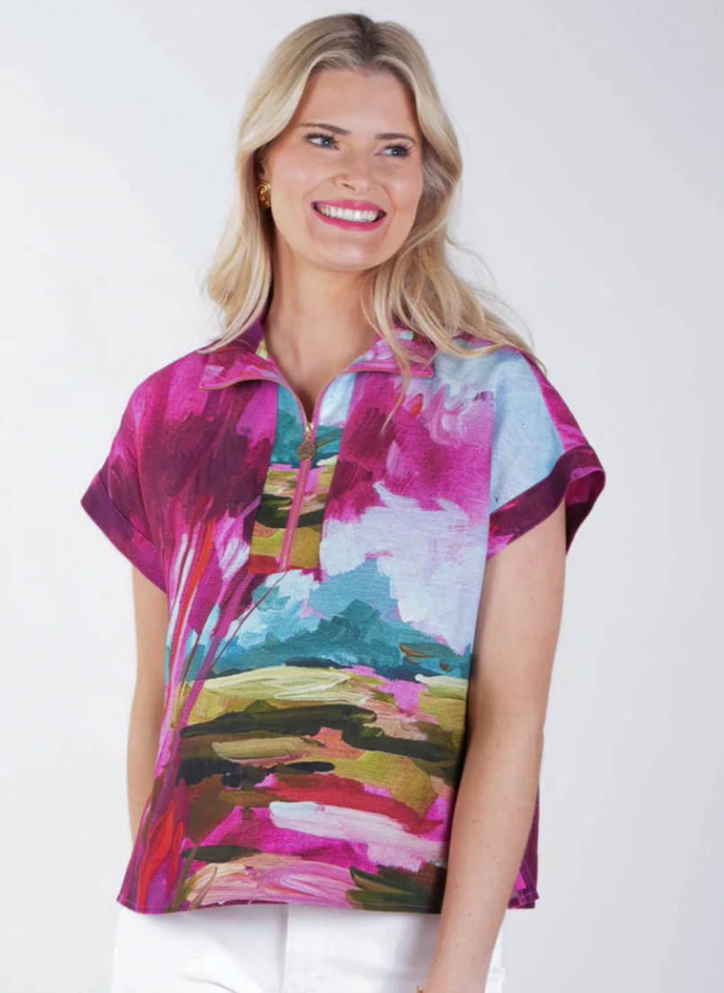 Emily McCarthy Poppy Top-Bellamy Sunset